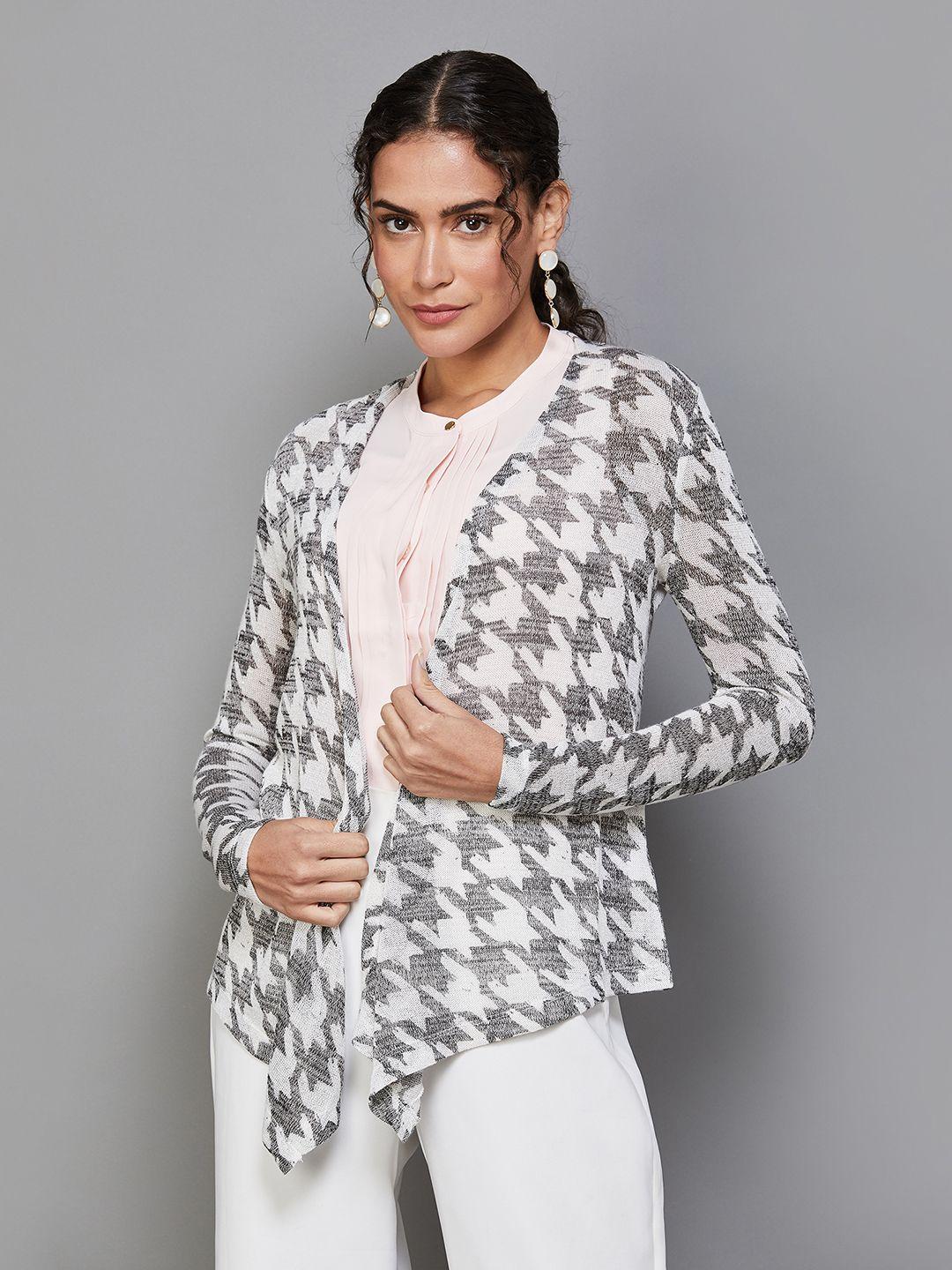 code-by-lifestyle-geometric-printed-cotton-open-front-shrug