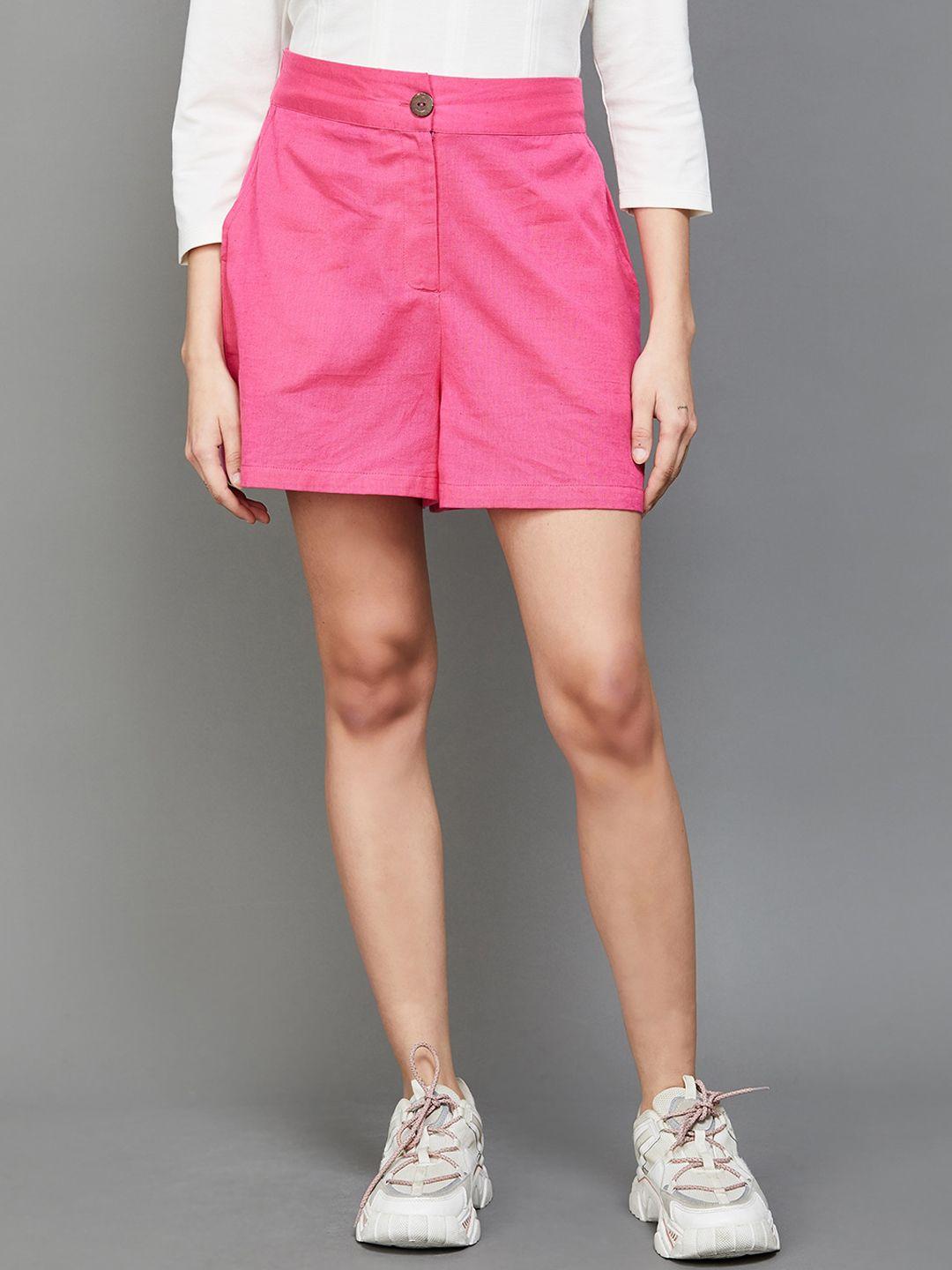Ginger by Lifestyle Women Pink Shorts