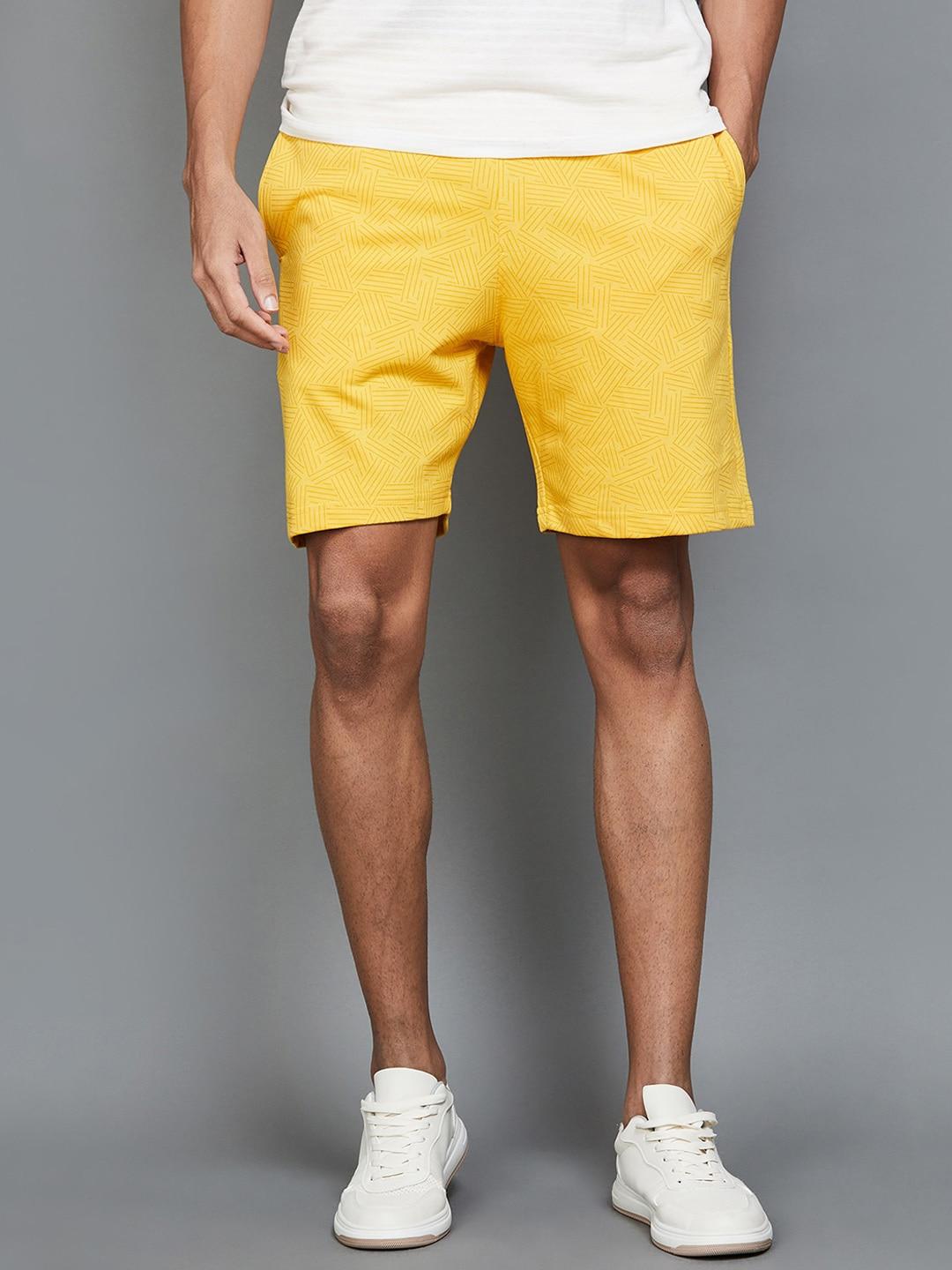 Fame Forever by Lifestyle Men Yellow Shorts