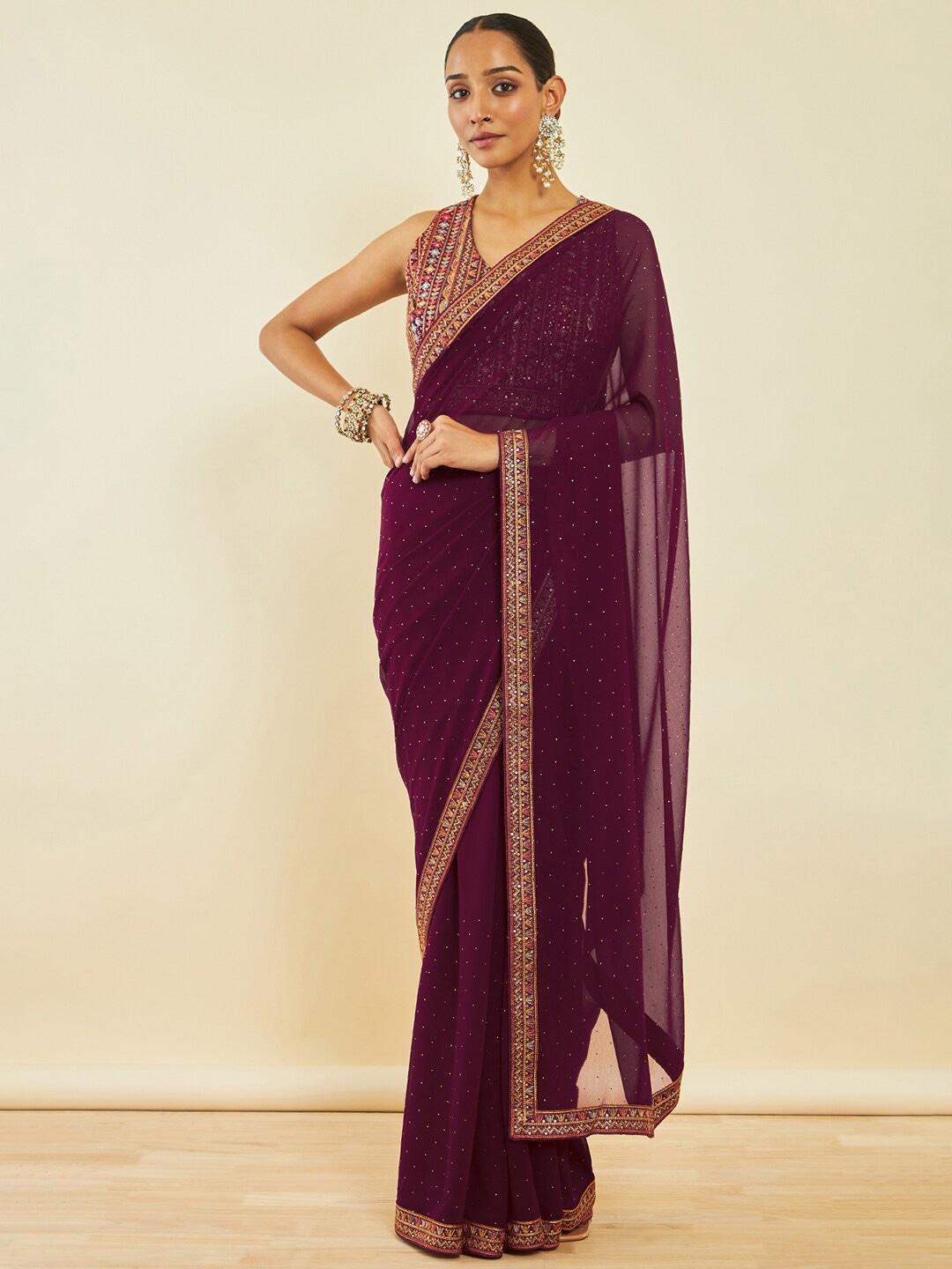 Soch Embellished Embroidered Saree