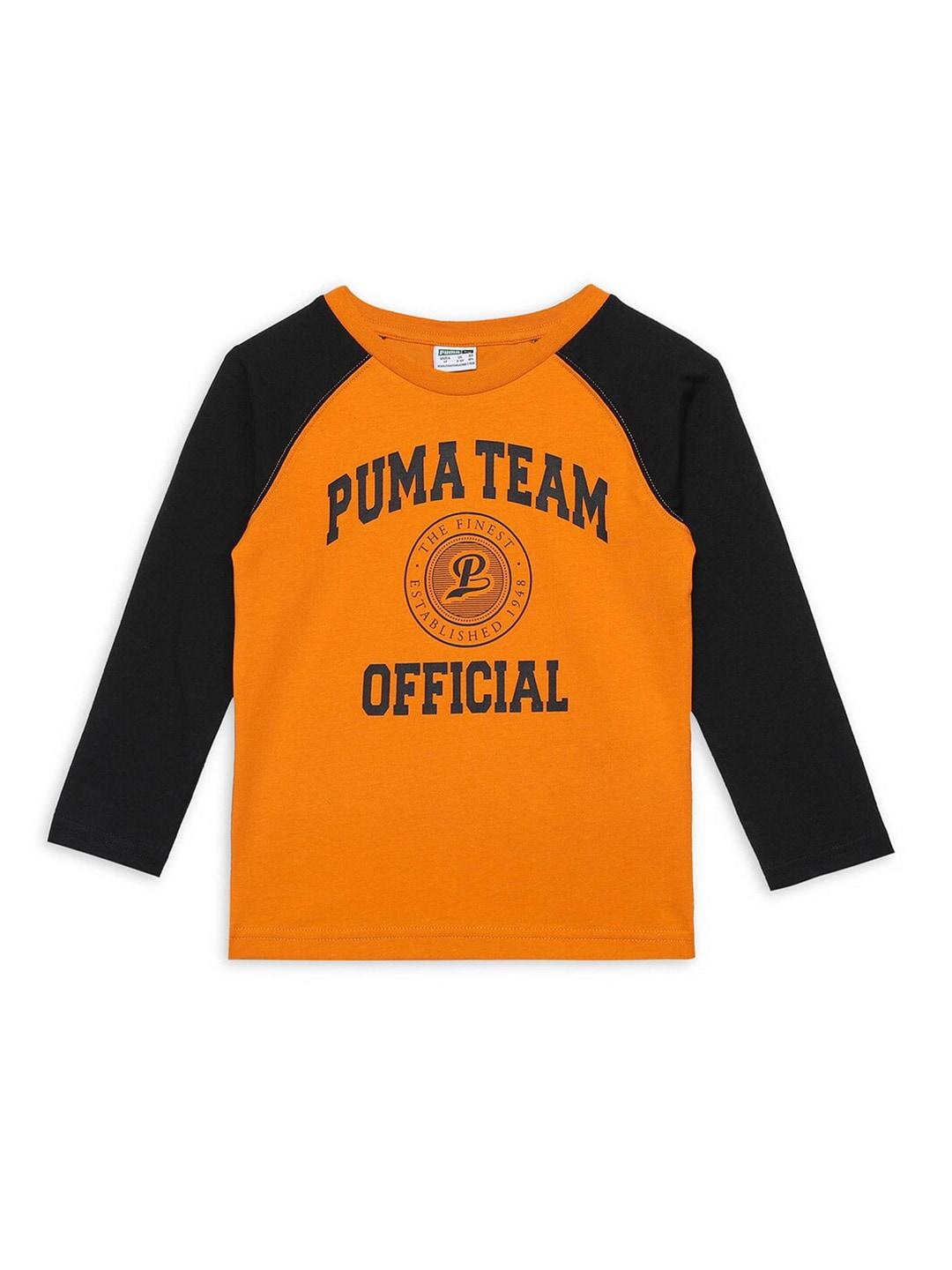 Puma Boys Printed Cotton T-Shirt