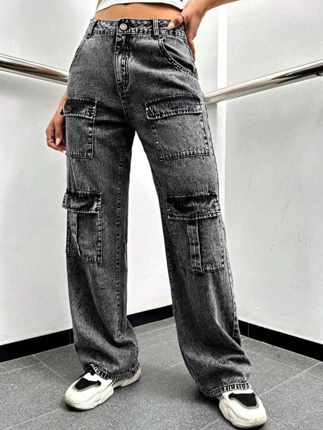 broadstar-women-black-smart-wide-leg-high-rise-stretchable-jeans