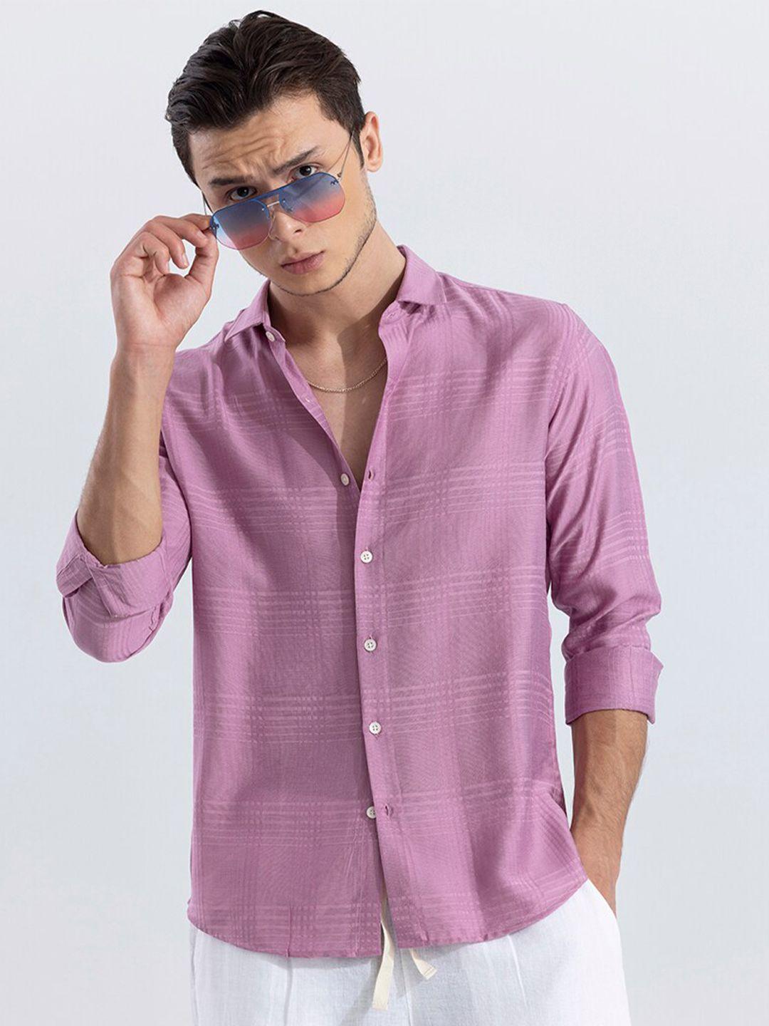 snitch-men-pink-classic-slim-fit-opaque-casual-shirt