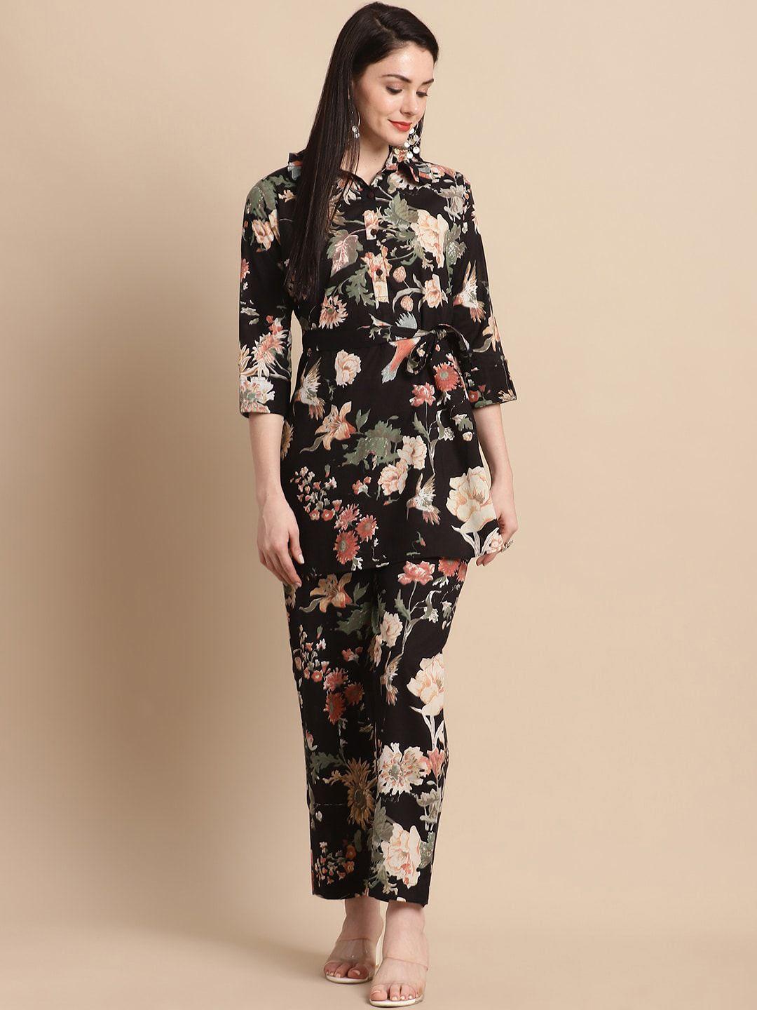 pistaa-floral-printed-cotton-top-with-trouser-co-ords