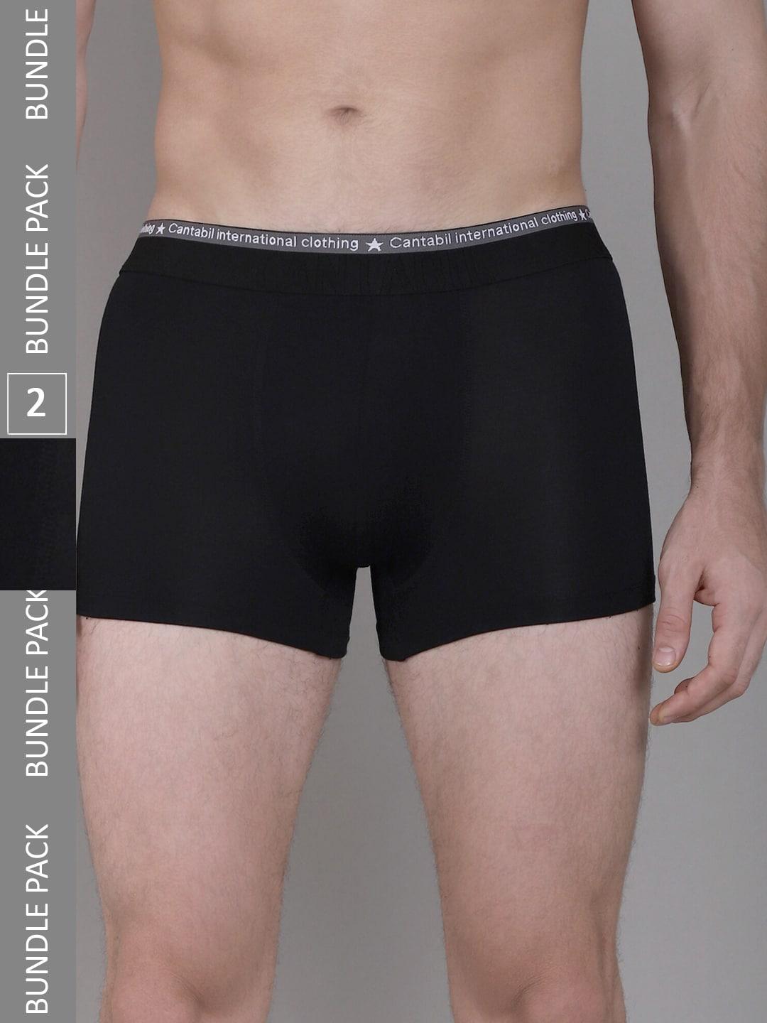 Cantabil Pack Of 2 Basic Briefs MBRF00026_BLACK_P2
