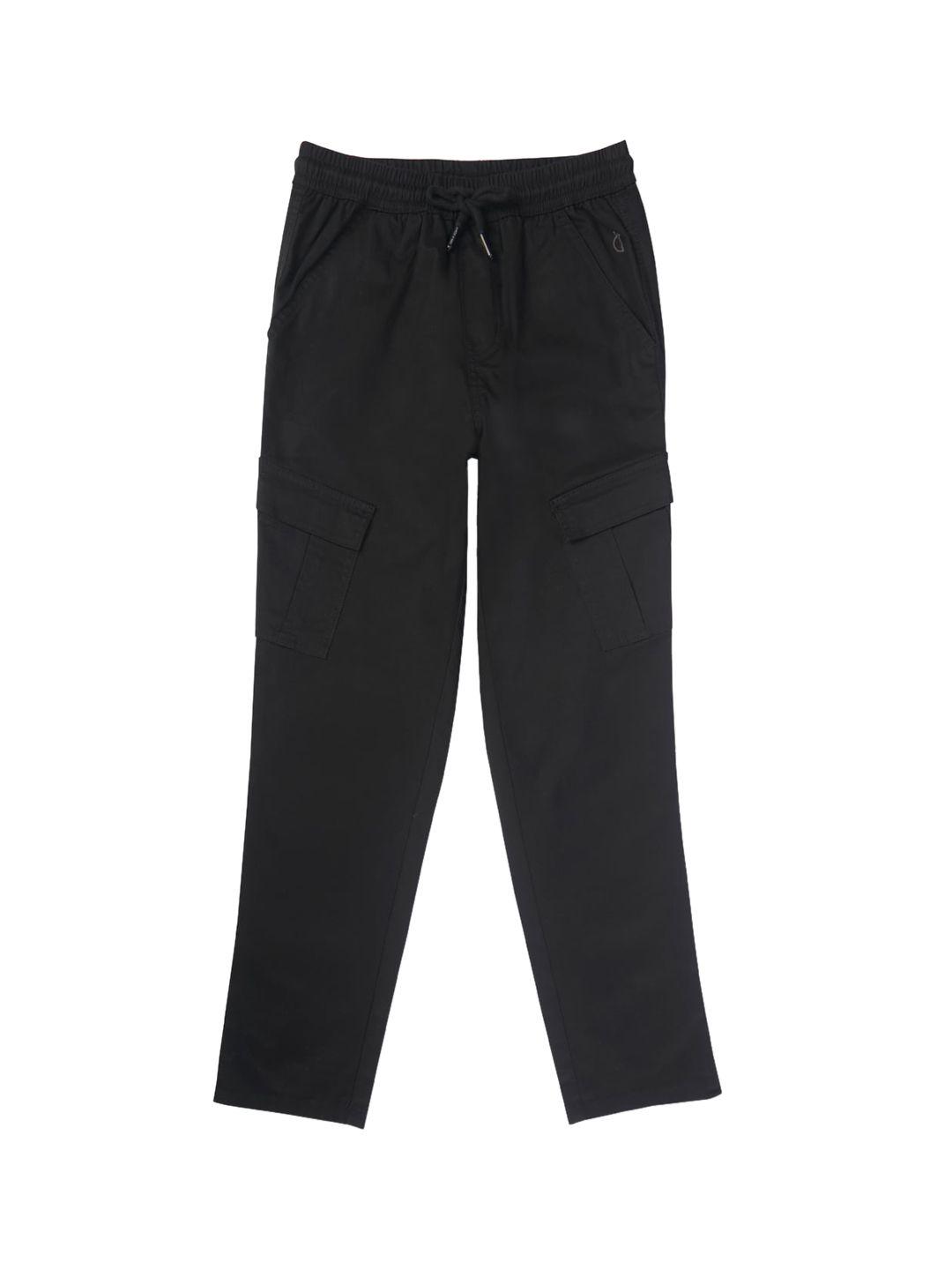 Gini and Jony Boys Mid-Rise Cotton Cargos Trousers