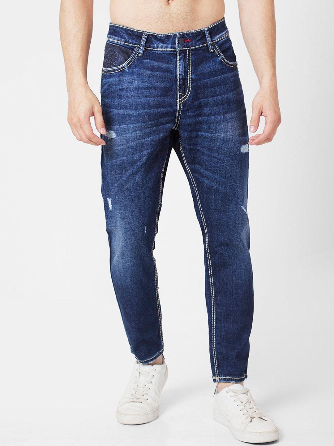 spykar-men-cotton-kano-slim-fit-low-distressed-light-fade-jeans