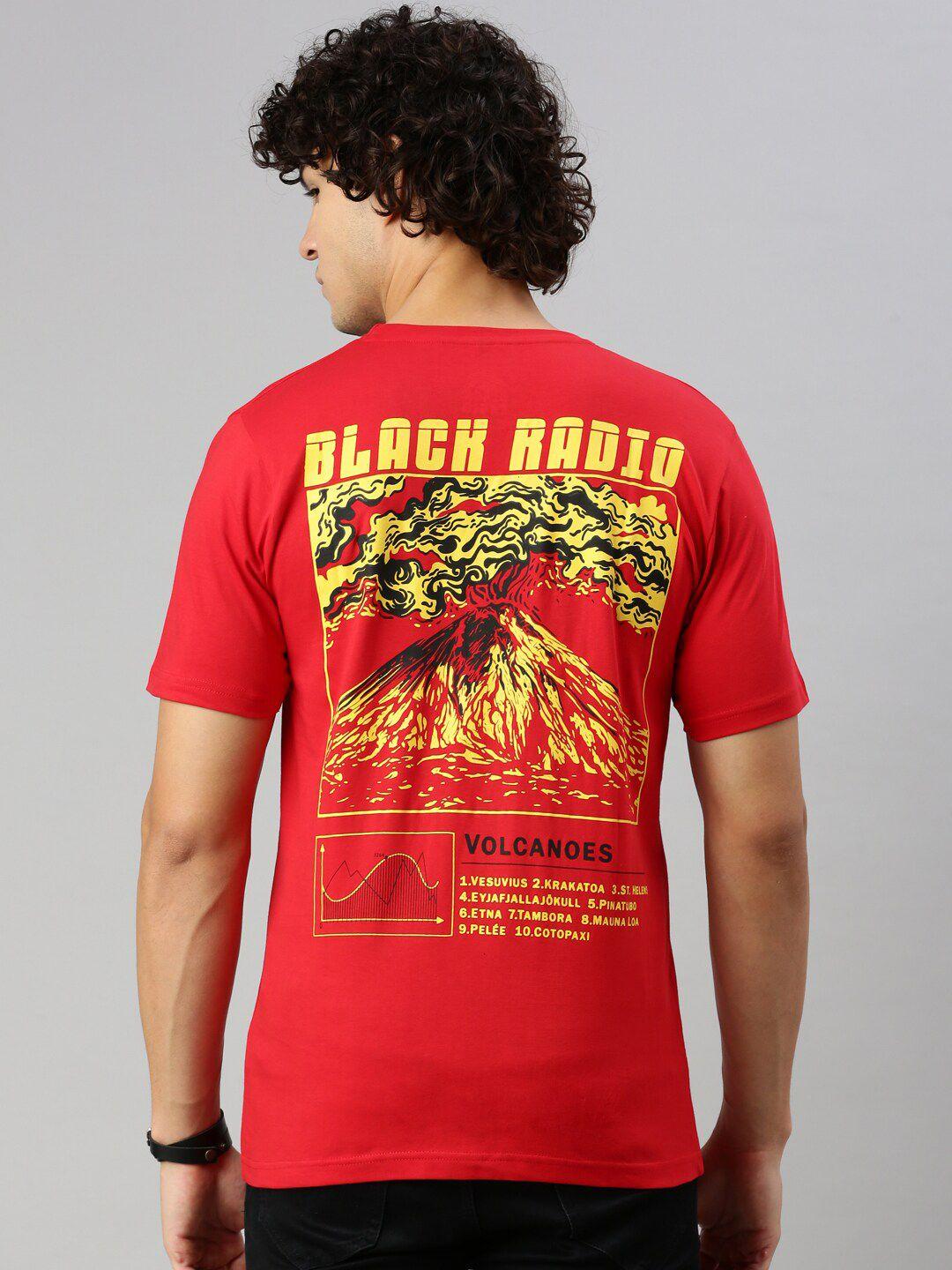 BLACK RADIO Graphic Printed Cotton T-shirt