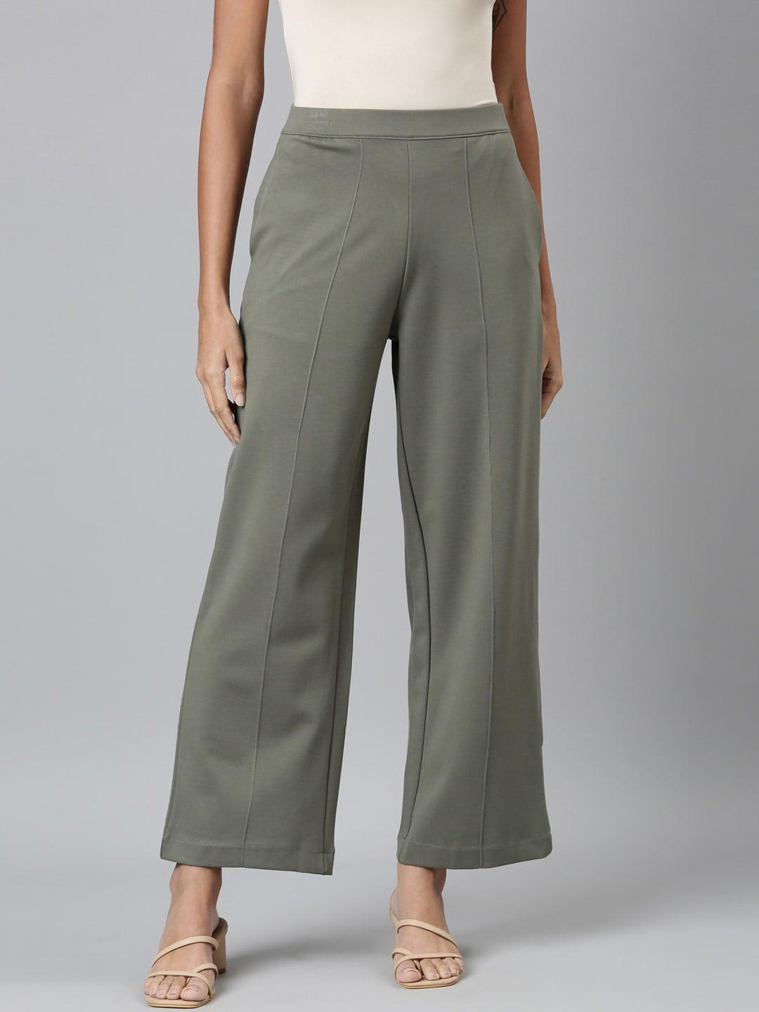 Go Colors Women High-Rise Trousers