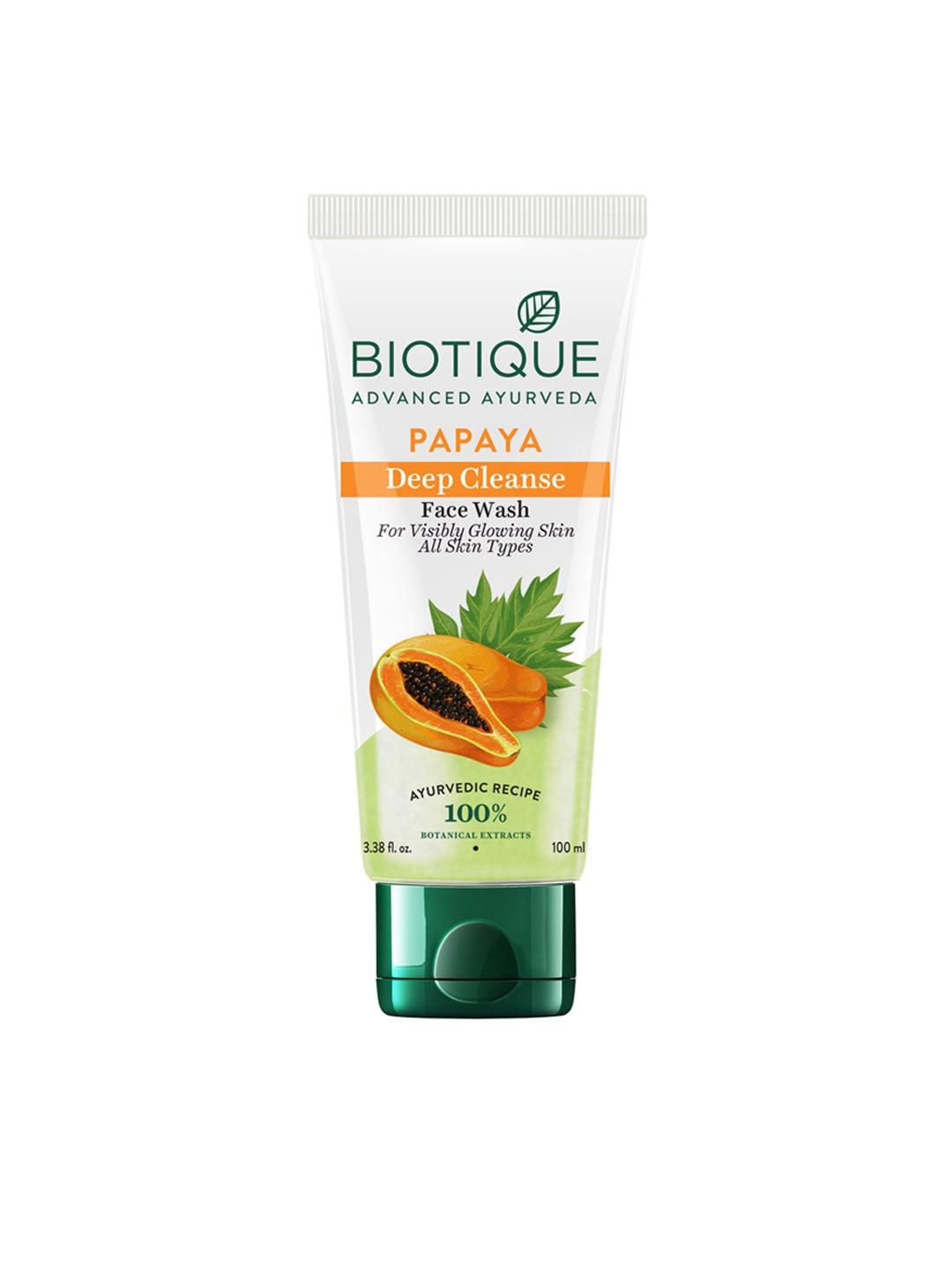 Biotique Bio Papaya Visibly Flawless Skin Sustainable Face Wash For All Skin Types - 100ml