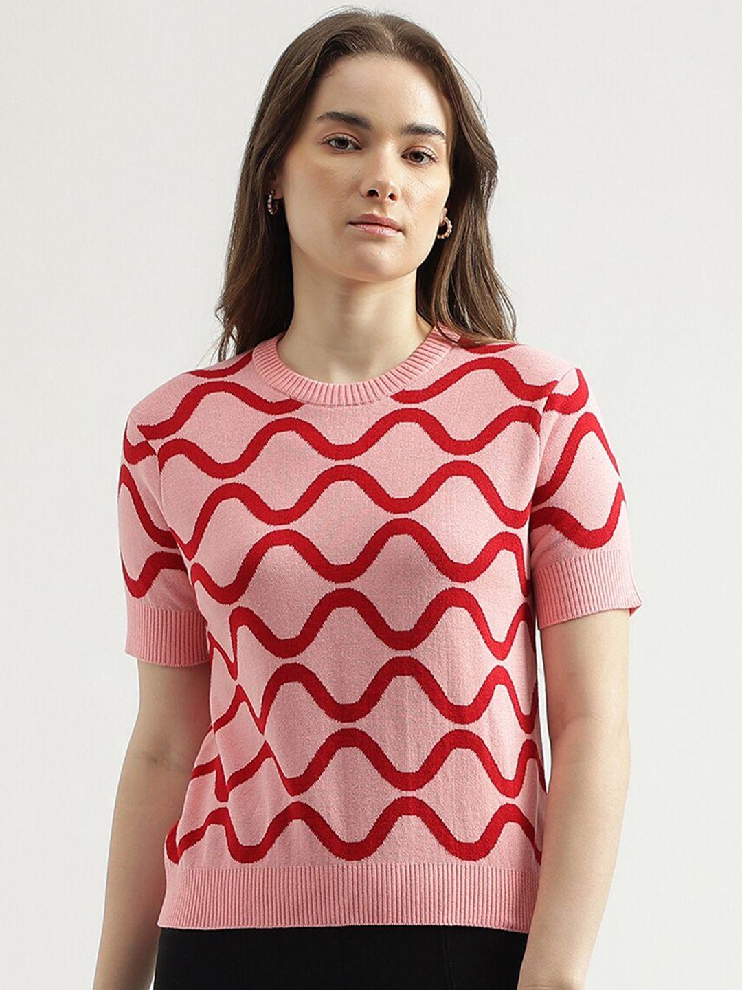 united-colors-of-benetton-geometric-self-design-cotton-pullover