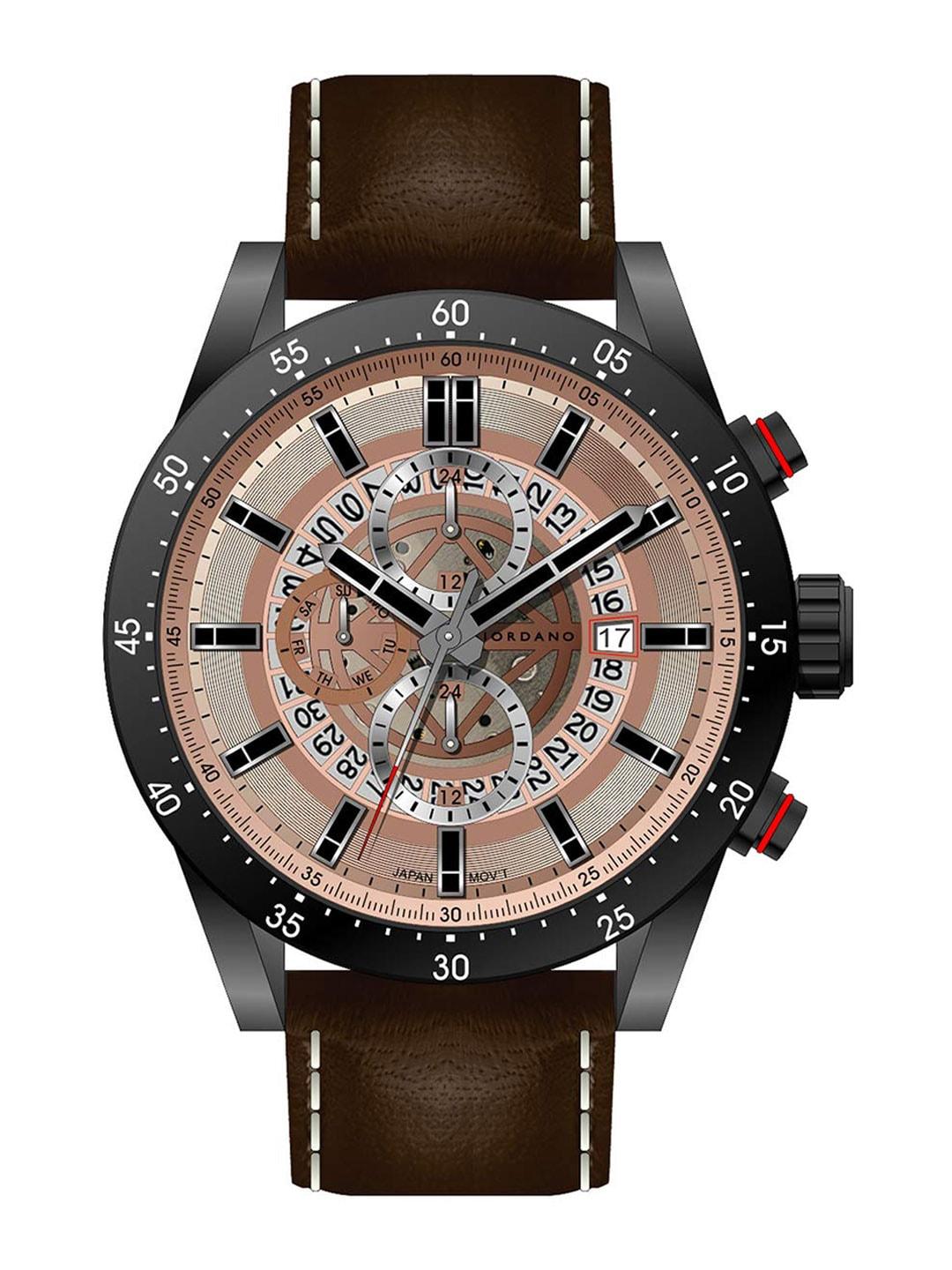 giordano-men-dial-&-leather-straps-analogue-watch