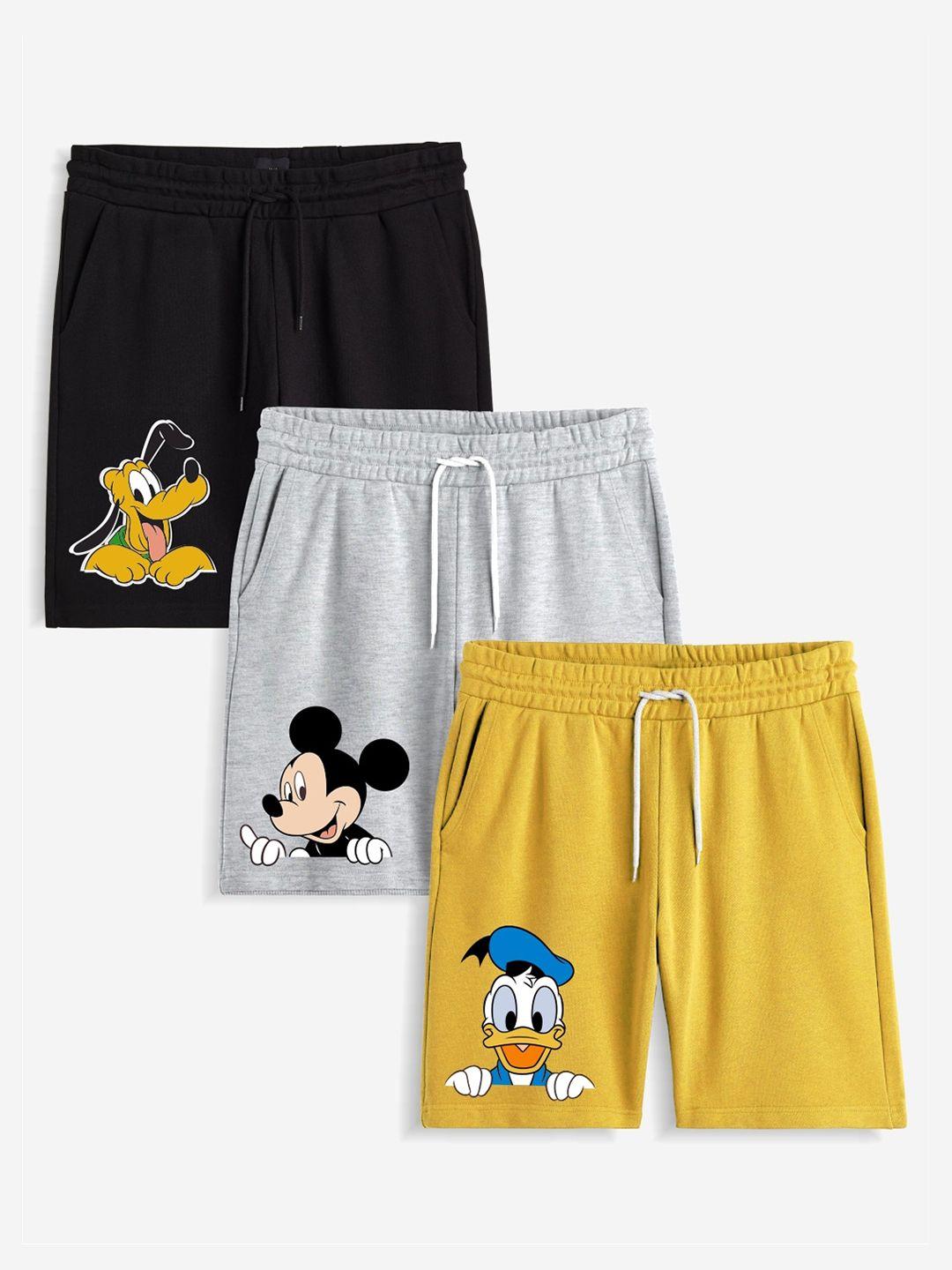 x2o Boys Grey Printed Mickey Mouse Outdoor Shorts