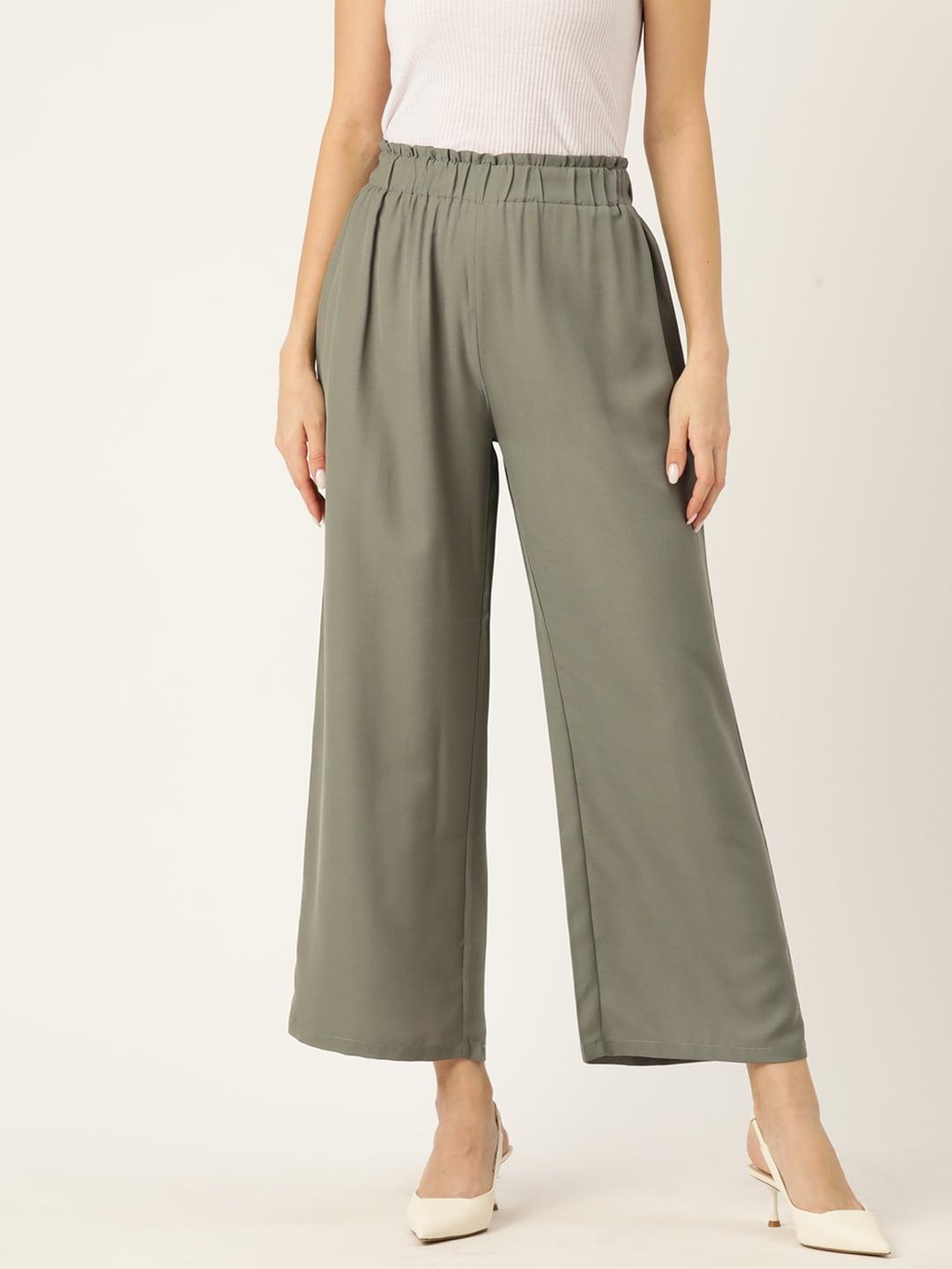 Rue Collection Relaxed Loose Fit High-Rise Parallel Trousers