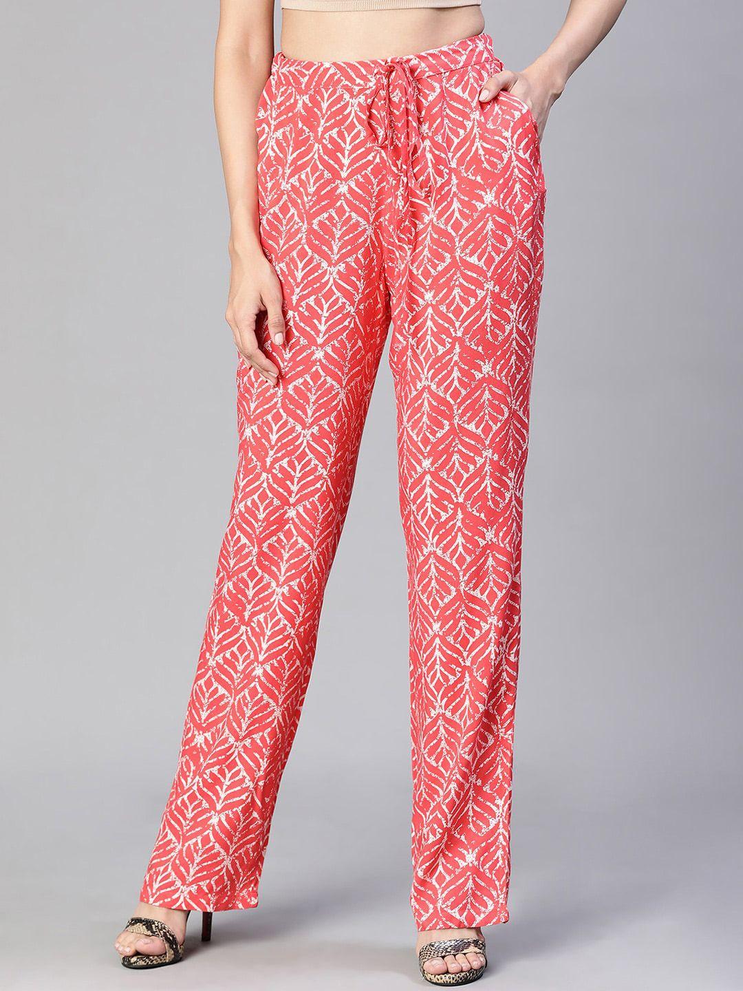 oxolloxo-women-floral-printed-relaxed-loose-fit-easy-wash-parallel-trousers