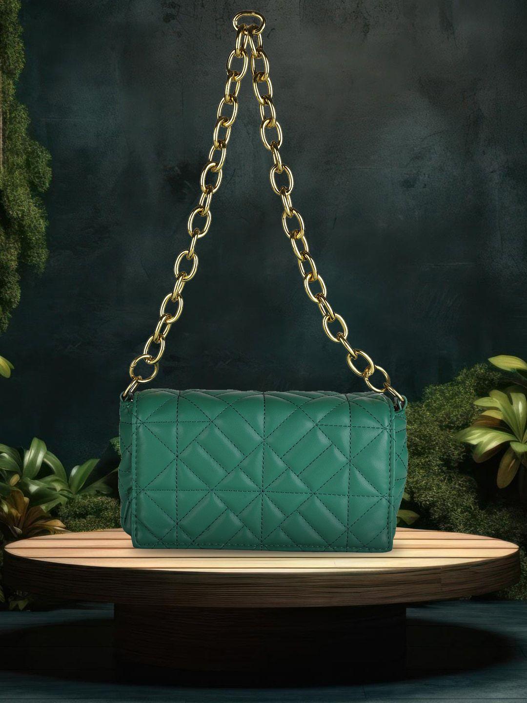 MINI WESST Textured Structured Handheld Bag With Quilted