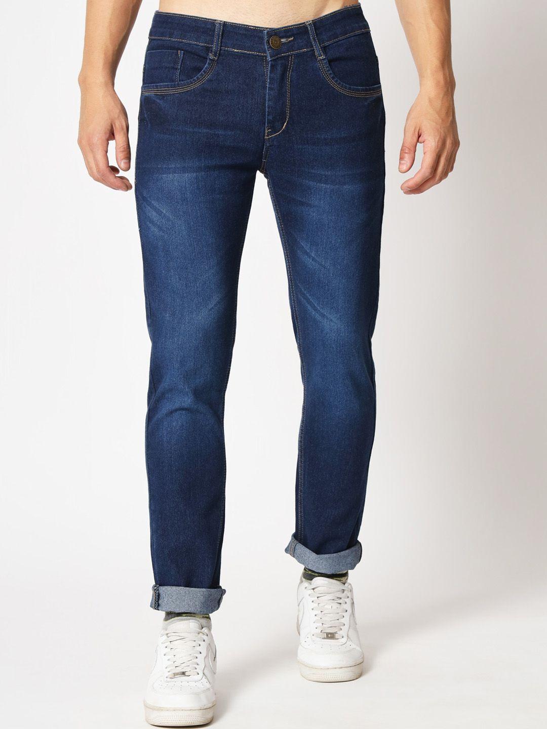 RAGZO Men Blue Slim Fit Low-Rise Light Fade Stretchable Jeans
