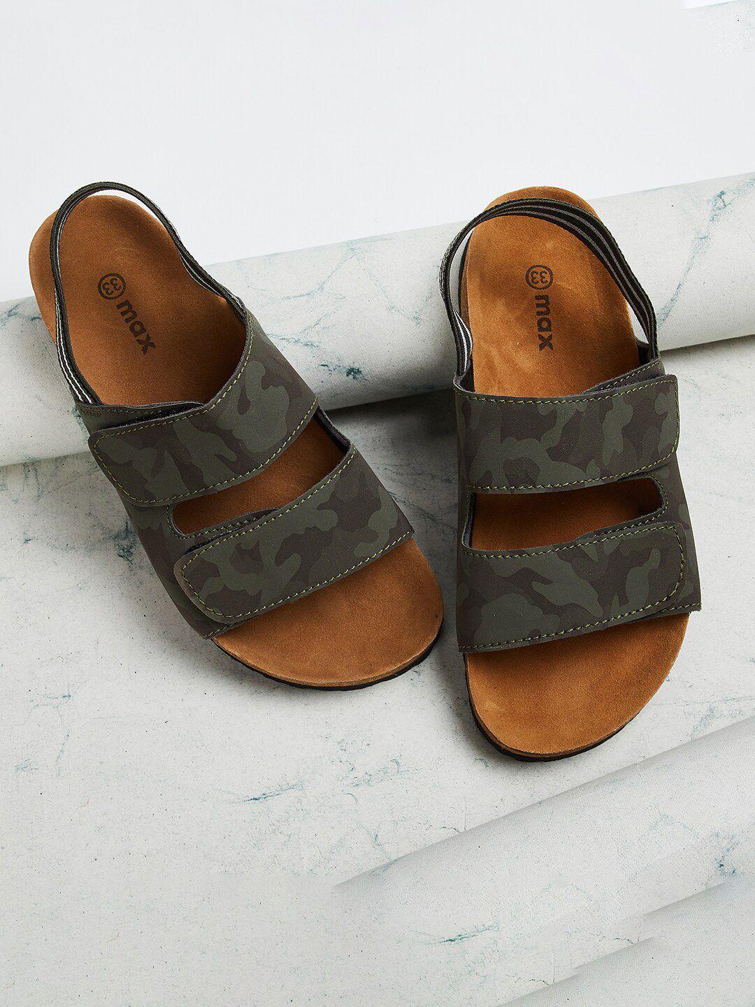 max Boys Printed Comfort Sandals