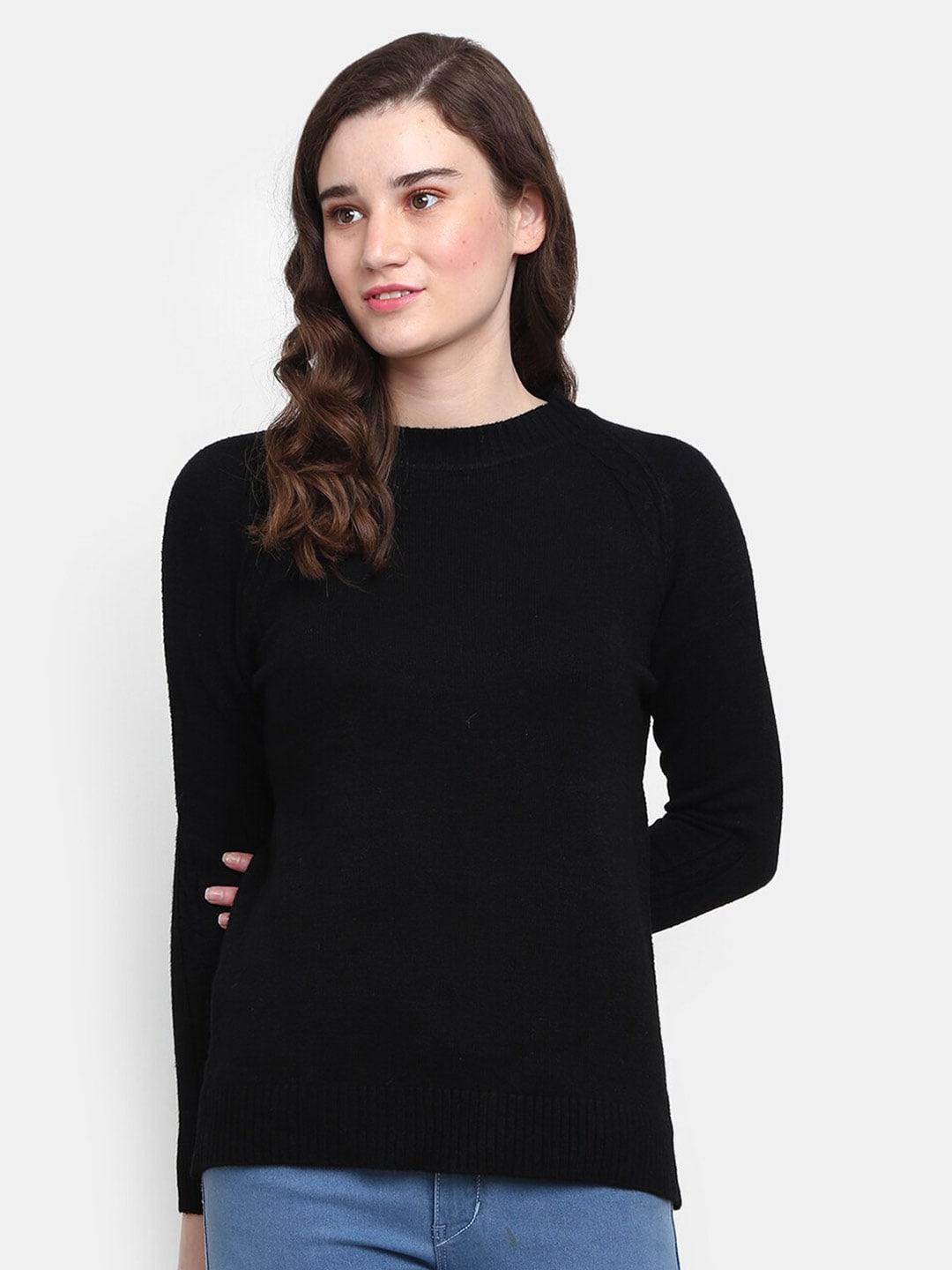 v-mart-self-design-knit-round-neck-pullover