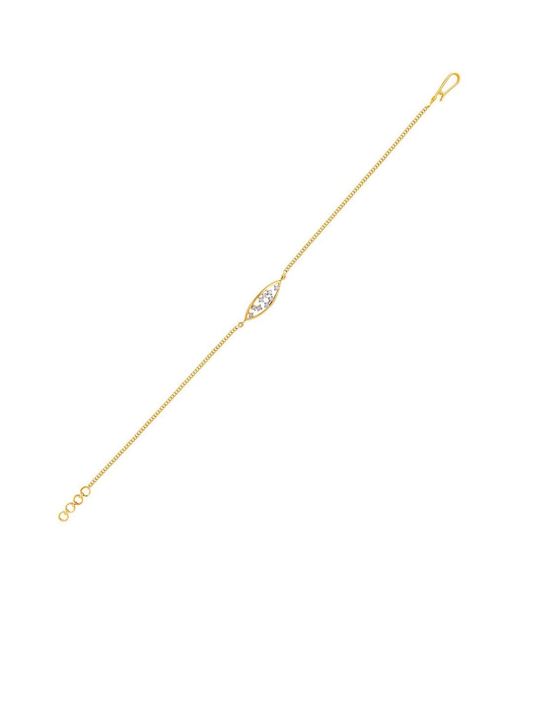 SENCO Vision Delight 18KT Gold Diamond-Studded Bracelet-2.3gm