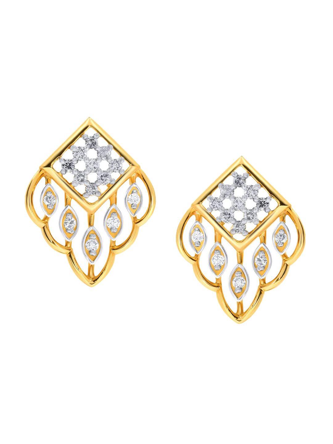 senco-14kt-sheen-diamond-studded-stud-earrings-3.7gm