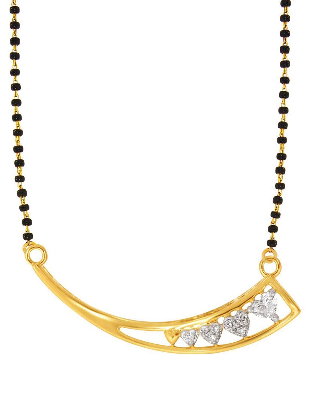 senco-melodious-fondness-18kt-gold-diamond-studded-mangalsutra-pendant-2.2gm