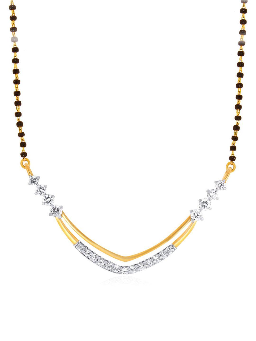 senco-shimmer-of-simplicity-18kt-gold-diamond-studded-mangalsutra-pendant-1.7gm