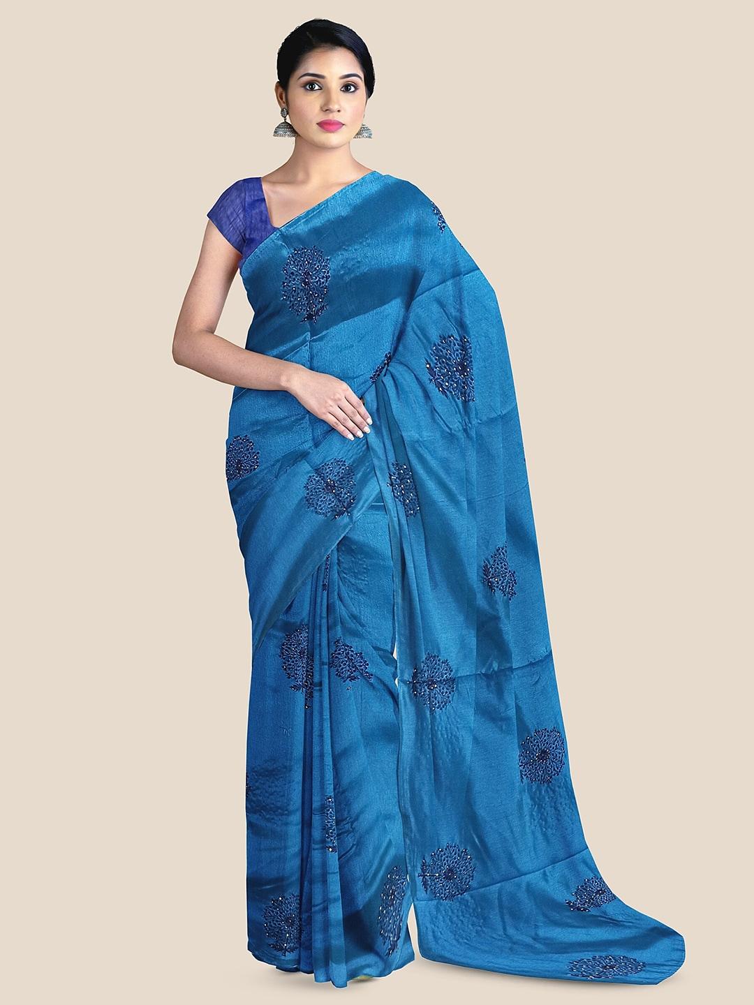 The Chennai Silks Embellished Embroidered Saree