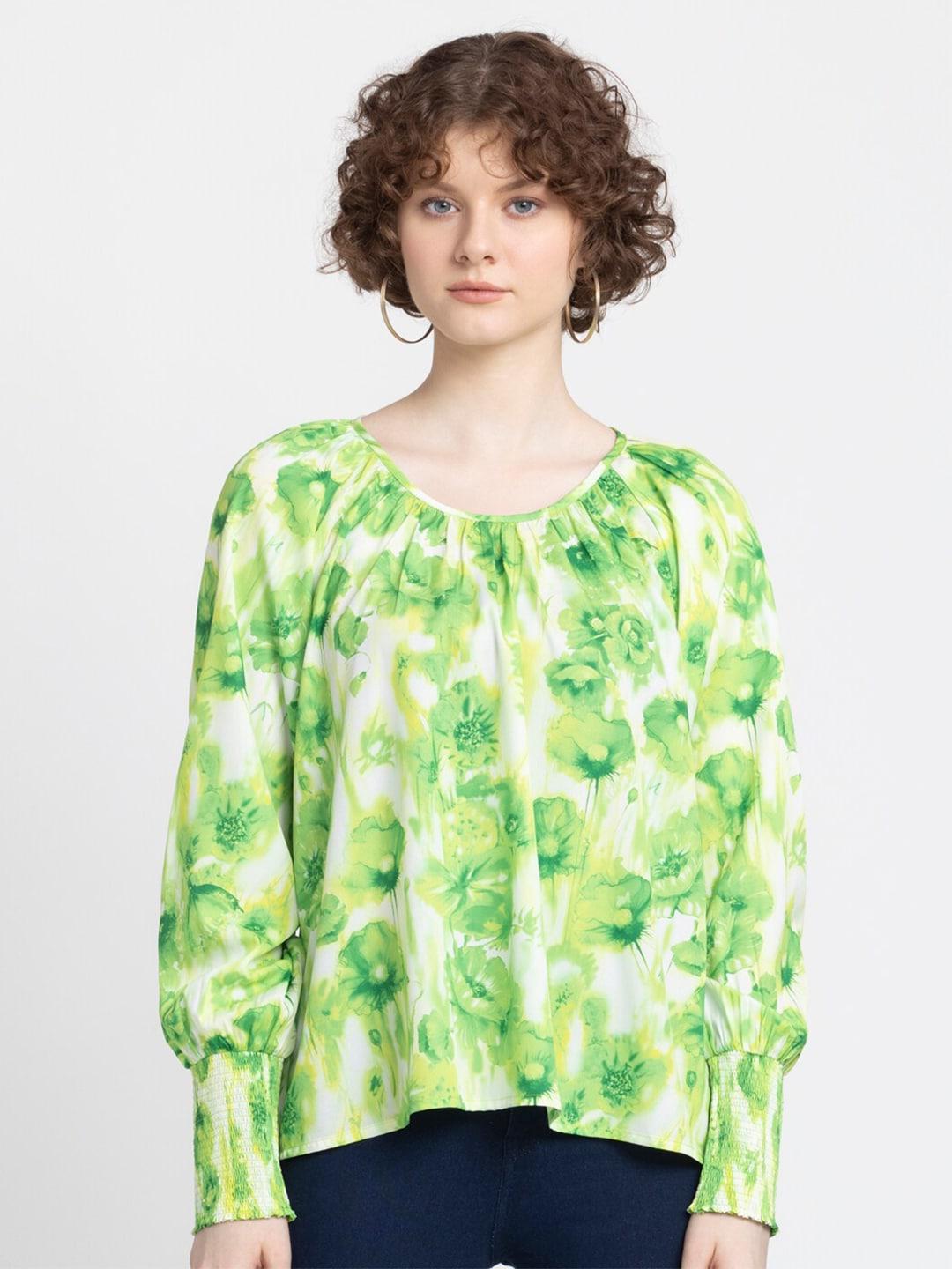 shaye-floral-printed-cuffed-sleeves-crepe-top