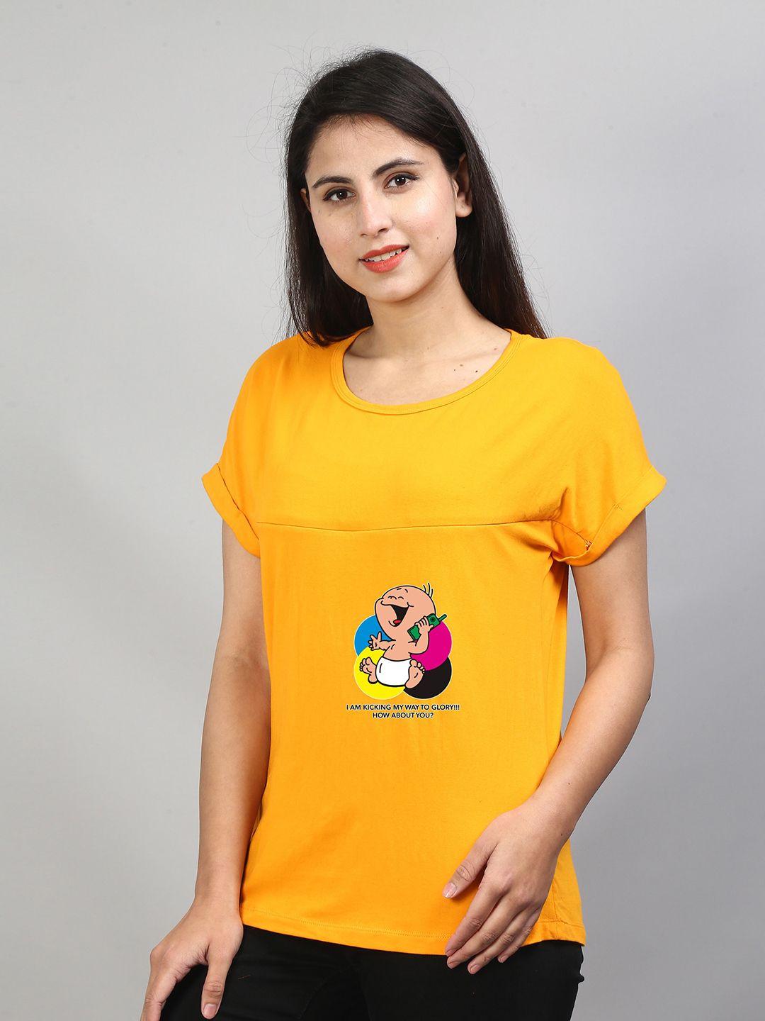SillyBoom Graphic Printed Maternity T-Shirt