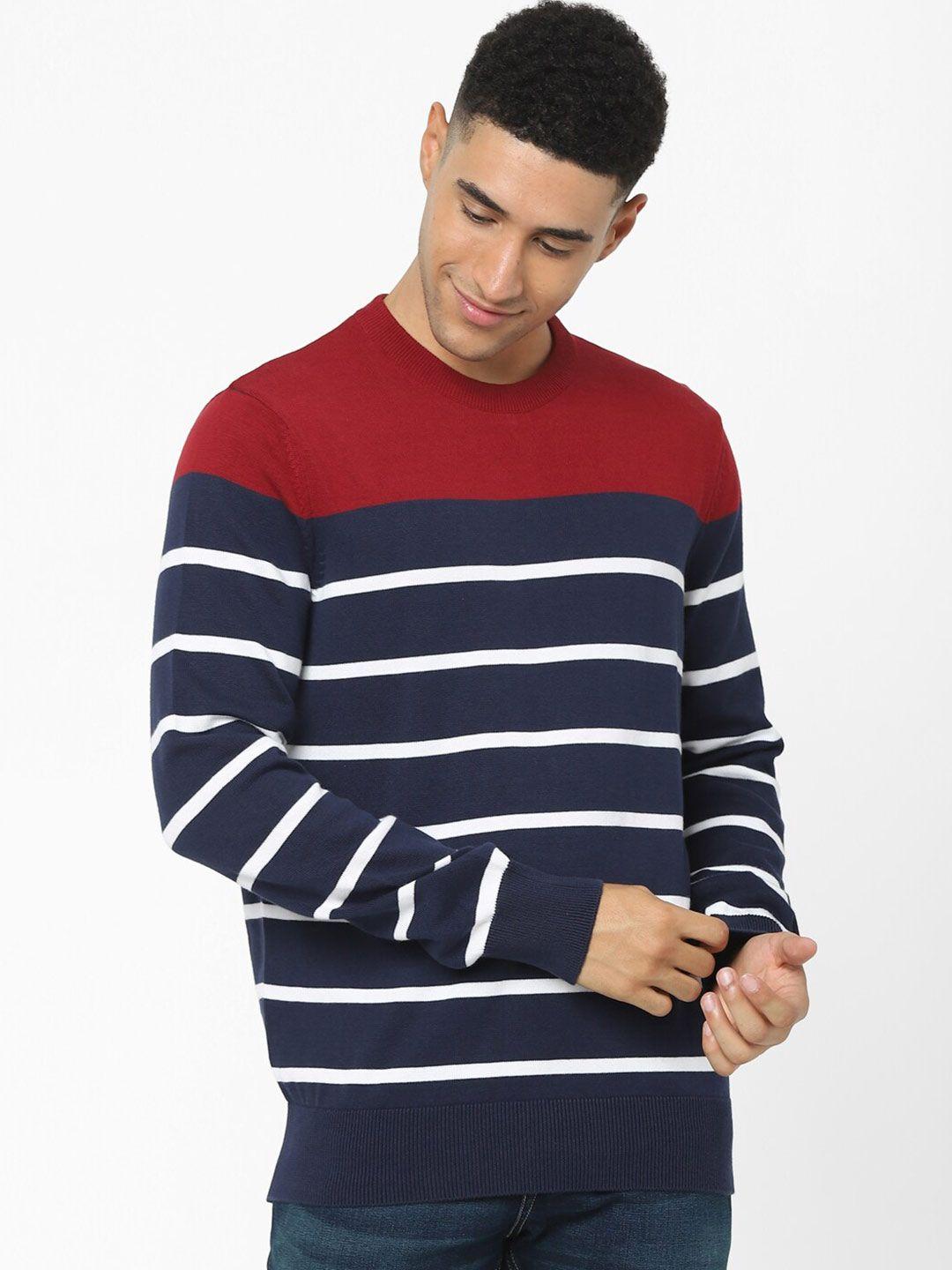 celio-striped-cotton-pullover