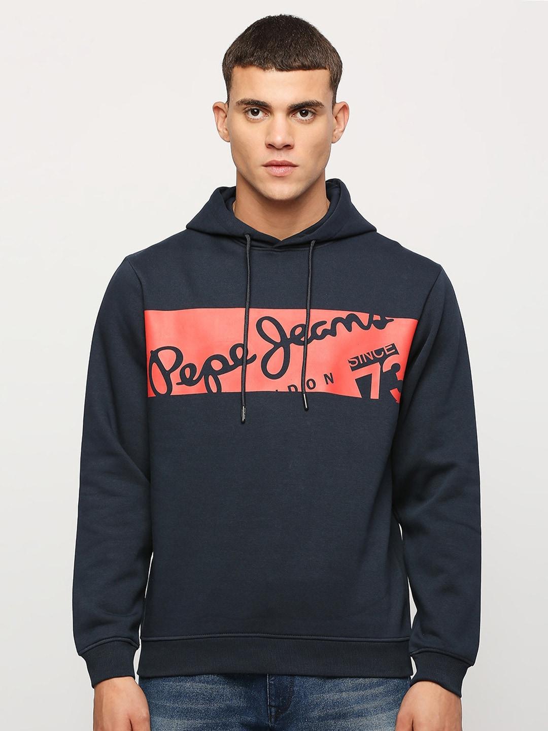 pepe-jeans-typography-printed-hooded-cotton-pullover