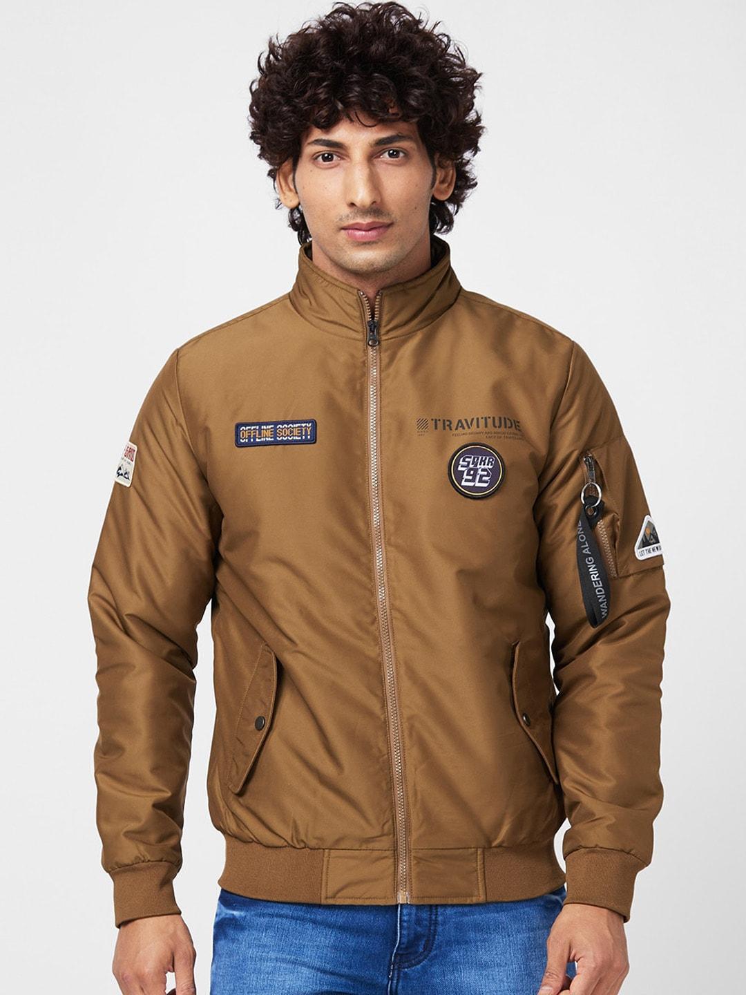 spykar-stand-collar-bomber-jacket