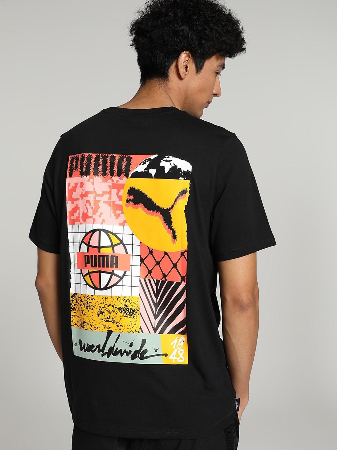 Puma x Wordwide Men Printed Cotton T-Shirt