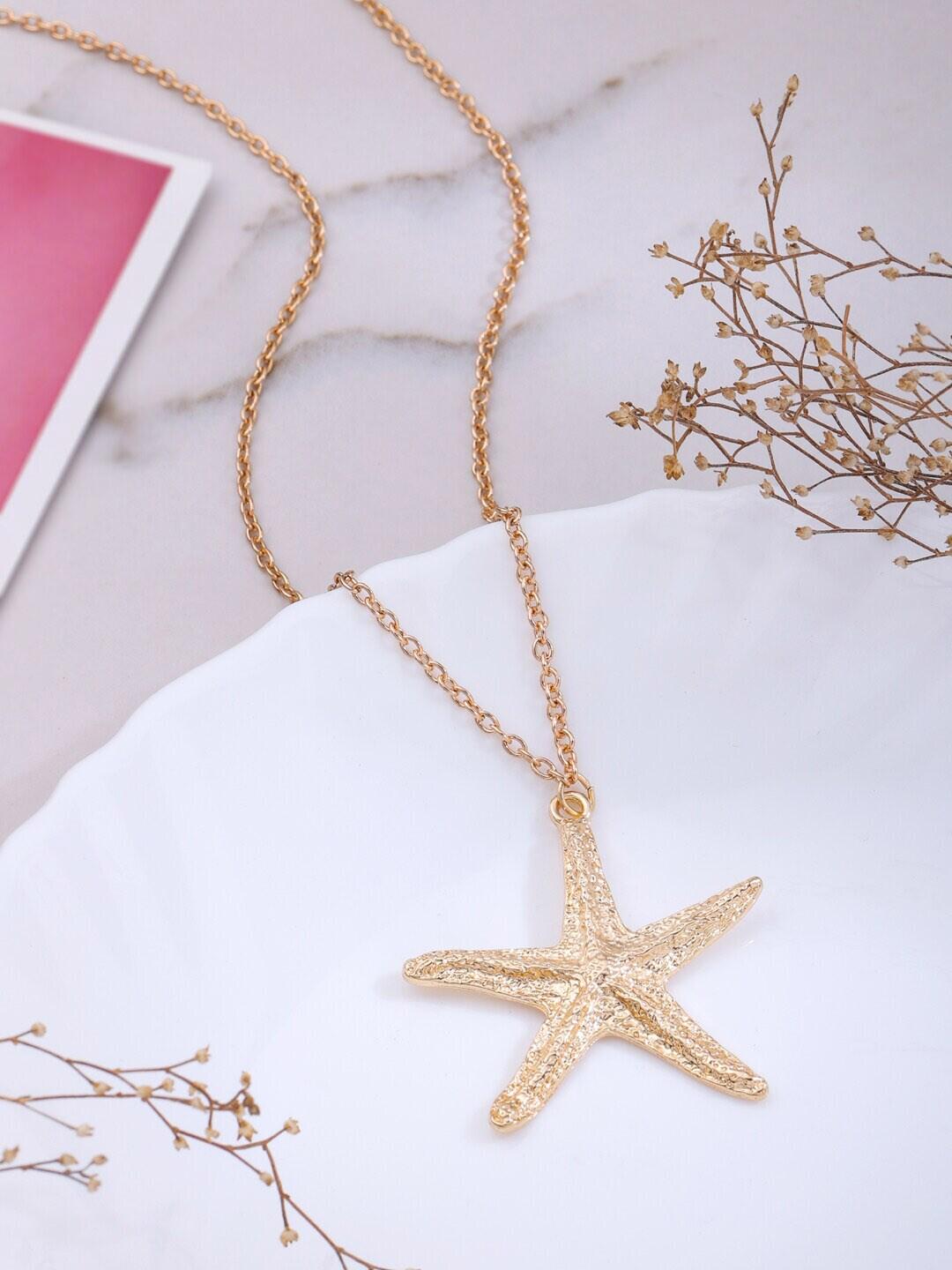 VIRAASI Gold-Plated Starfish Necklace