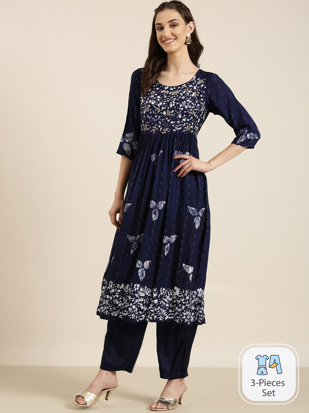 showoff-abstract-printed-beads-and-stones-kurta-with-trousers-&-dupatta