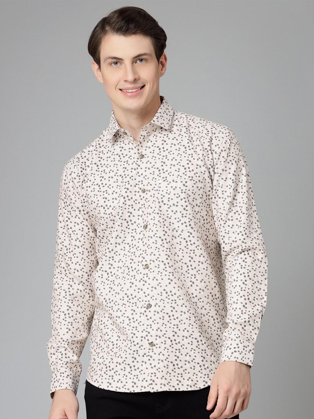 JADEBERRY Standard Floral Opaque Printed Cotton Casual Shirt