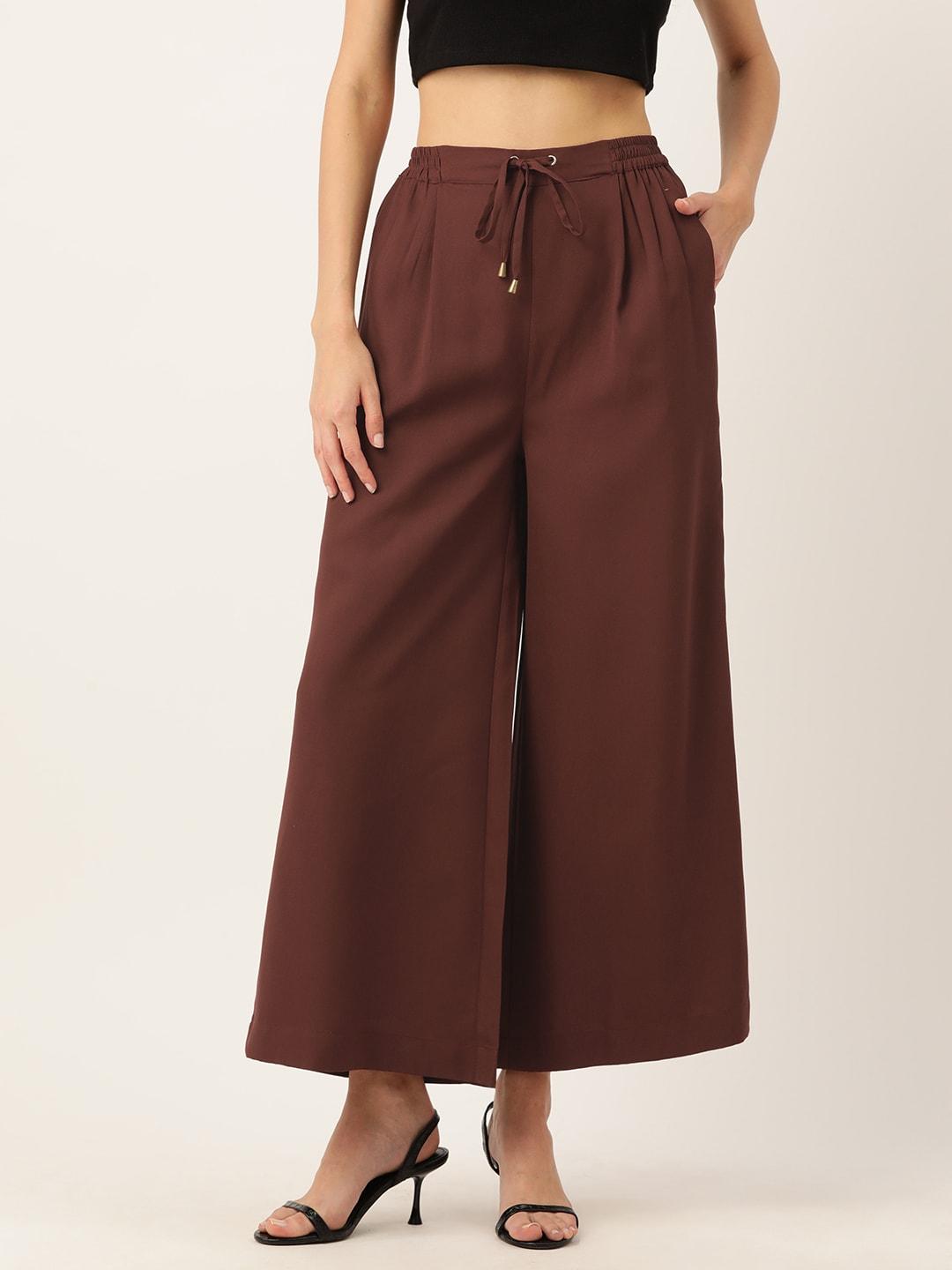 Rue Collection Relaxed Loose Fit High-Rise Pleated Culottes