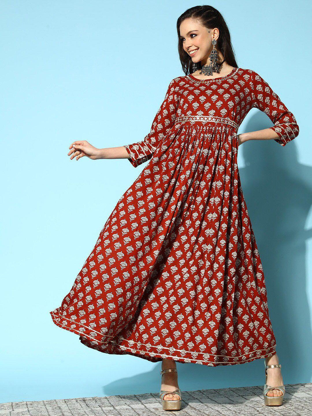 ishin-floral-embroidered-fit-&-flare-ethnic-dress-with-belt