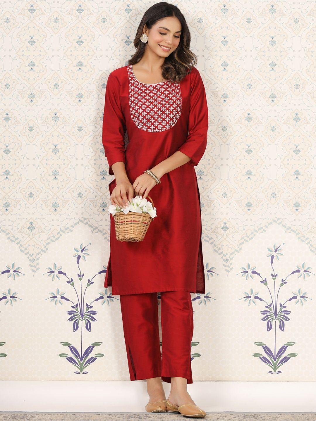 ode-by-house-of-pataudi-floral-embroidered-kurta
