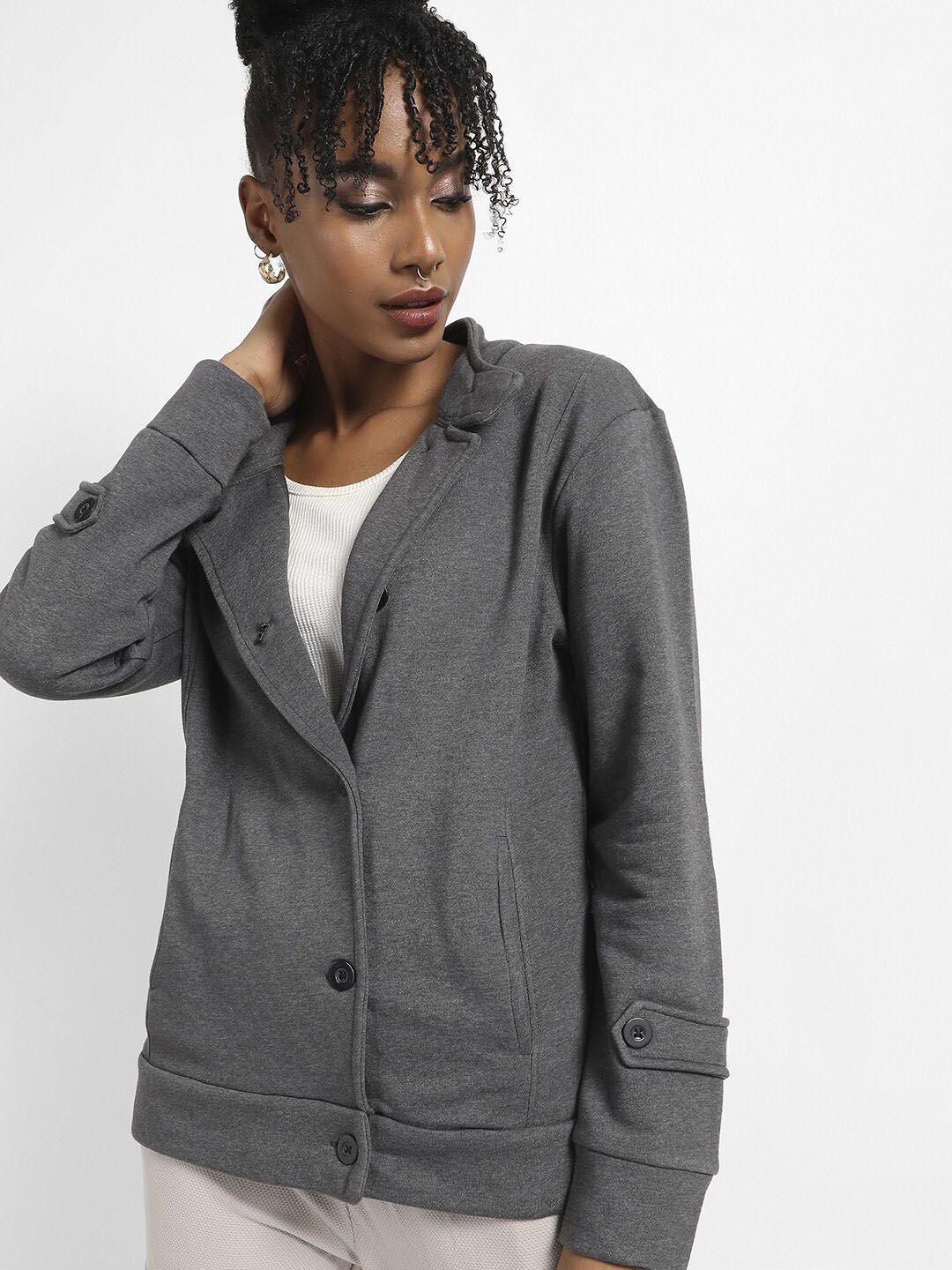 campus-sutra-women-charcoal-colourblocked-windcheater-longline-outdoor-tailored-jacket