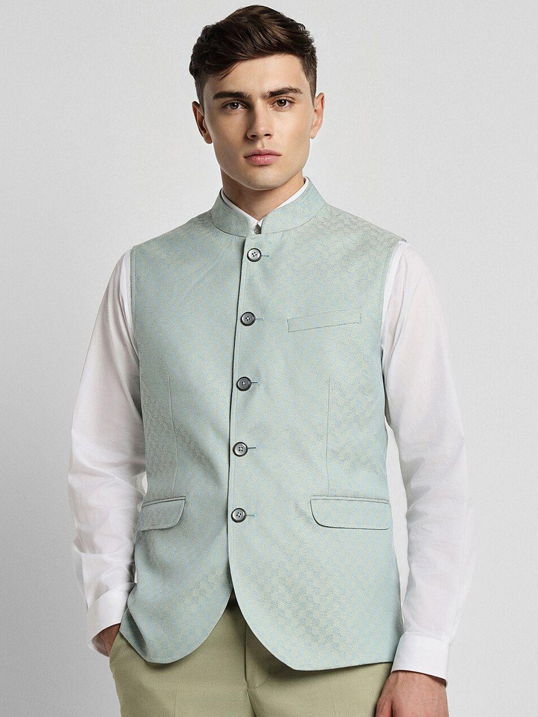 peter-england-elite-checked-nehru-jackets