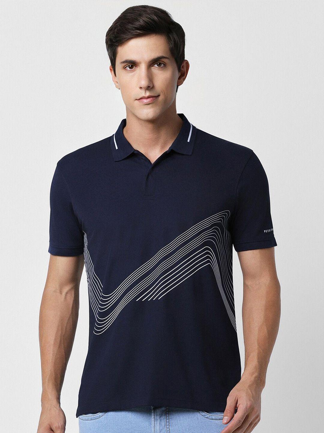 peter-england-abstract-printed-polo-collar-slim-fit-cotton-t-shirt
