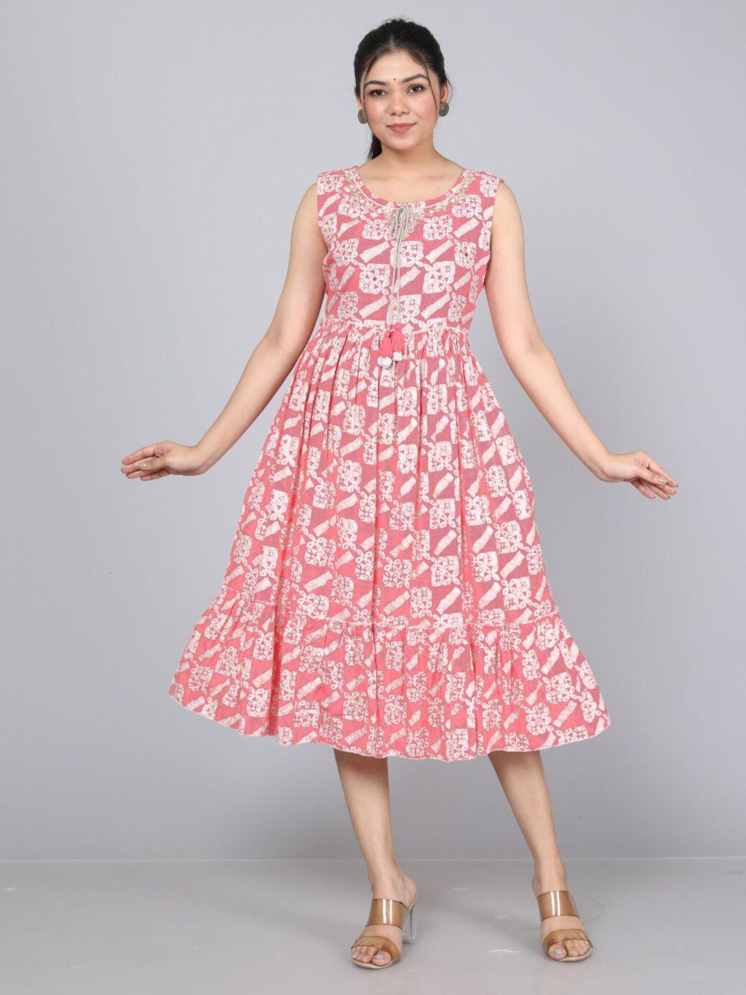 jc4u-floral-printed-fit-&-flare-dress