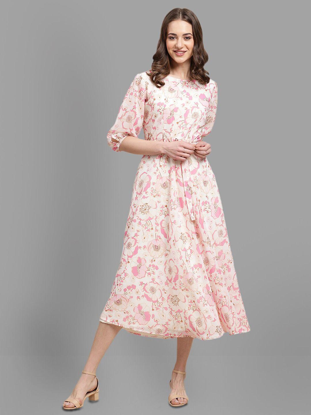 baesd-floral-printed-puff-sleeves-georgette-fit-&-flare-midi-dress