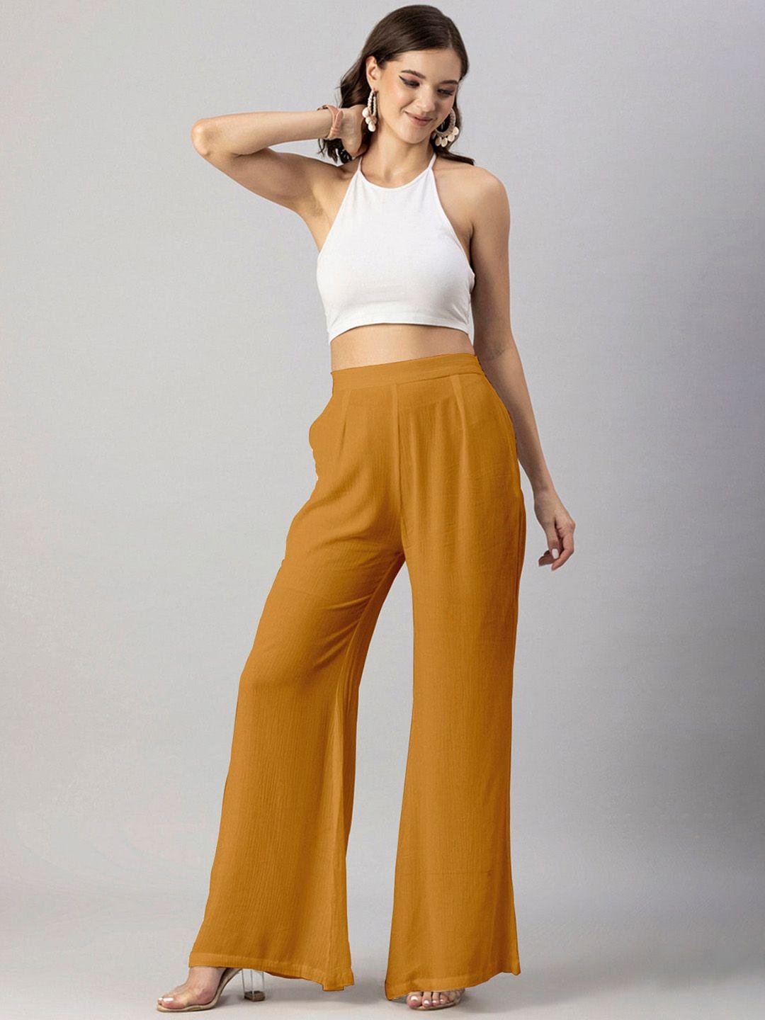 moomaya-women-loose-fit-high-rise-pleated-parallel-trousers
