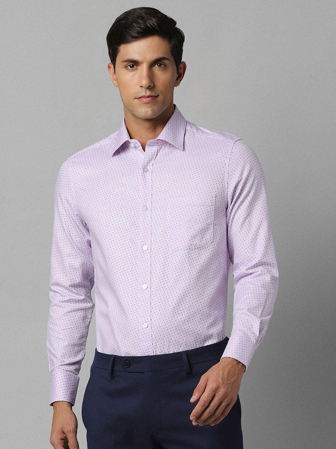 Louis Philippe MIcro Ditsy Printed Pure Cotton Formal Shirt