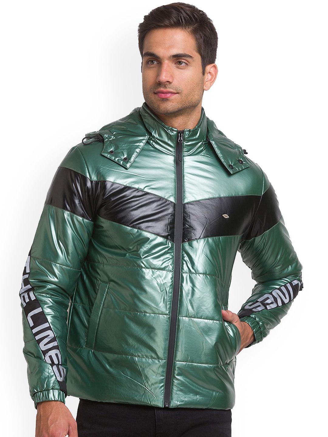 being-human-striped-hooded-puffer-jacket