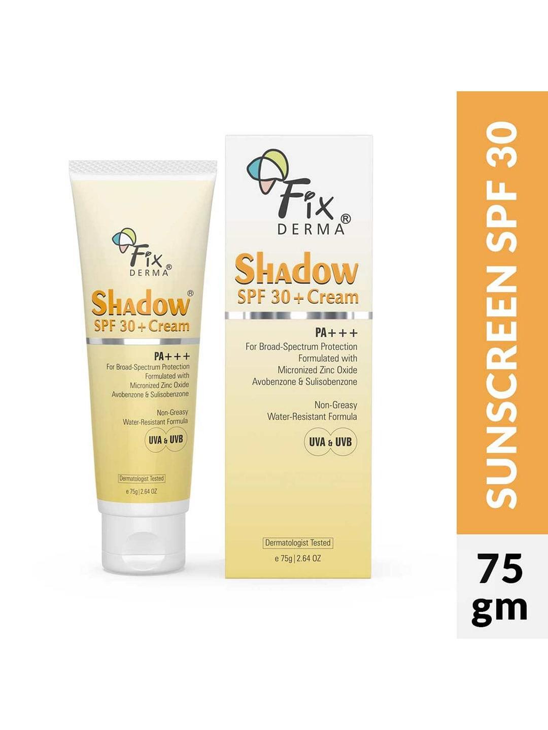 fixderma-uva-&-uvb-protection-shadow-sunscreen-spf-30+-cream---75g