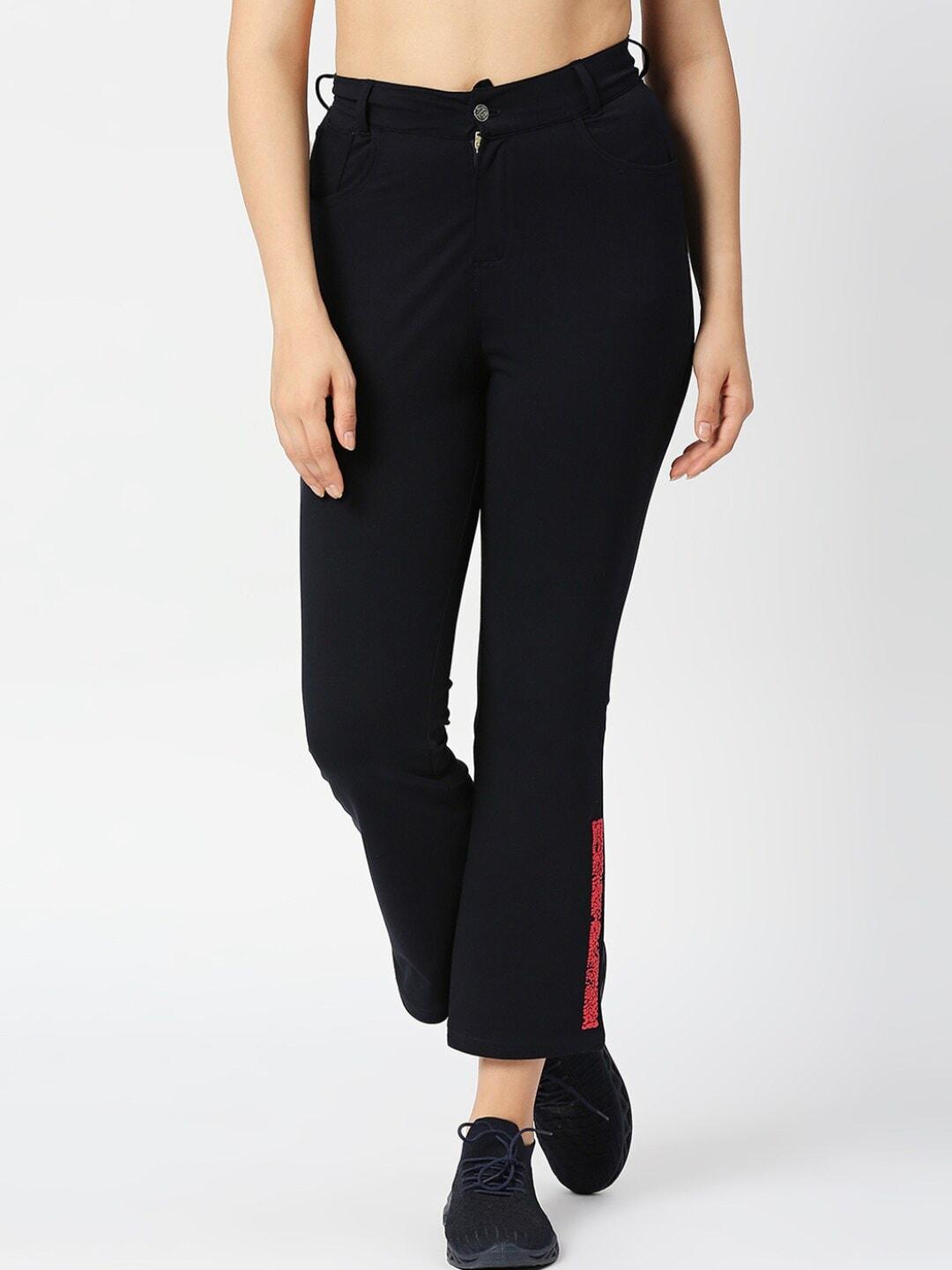 Lovable Sport Women Mid-Rise Flared-Fit Track Pants